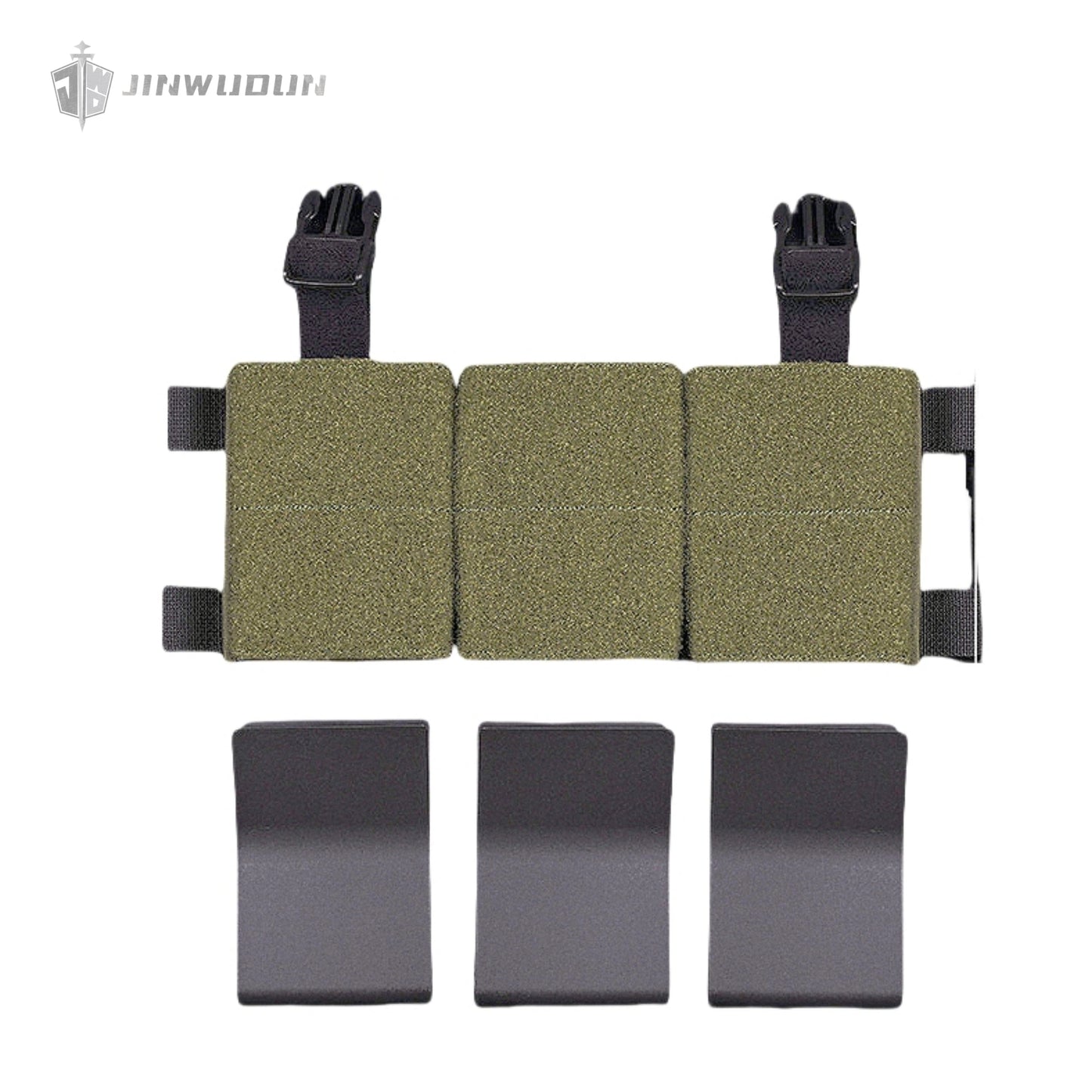 Little Dinosaur 7.62 dual-use function pack tactical vest with front mounted Velcro triple accessory pack