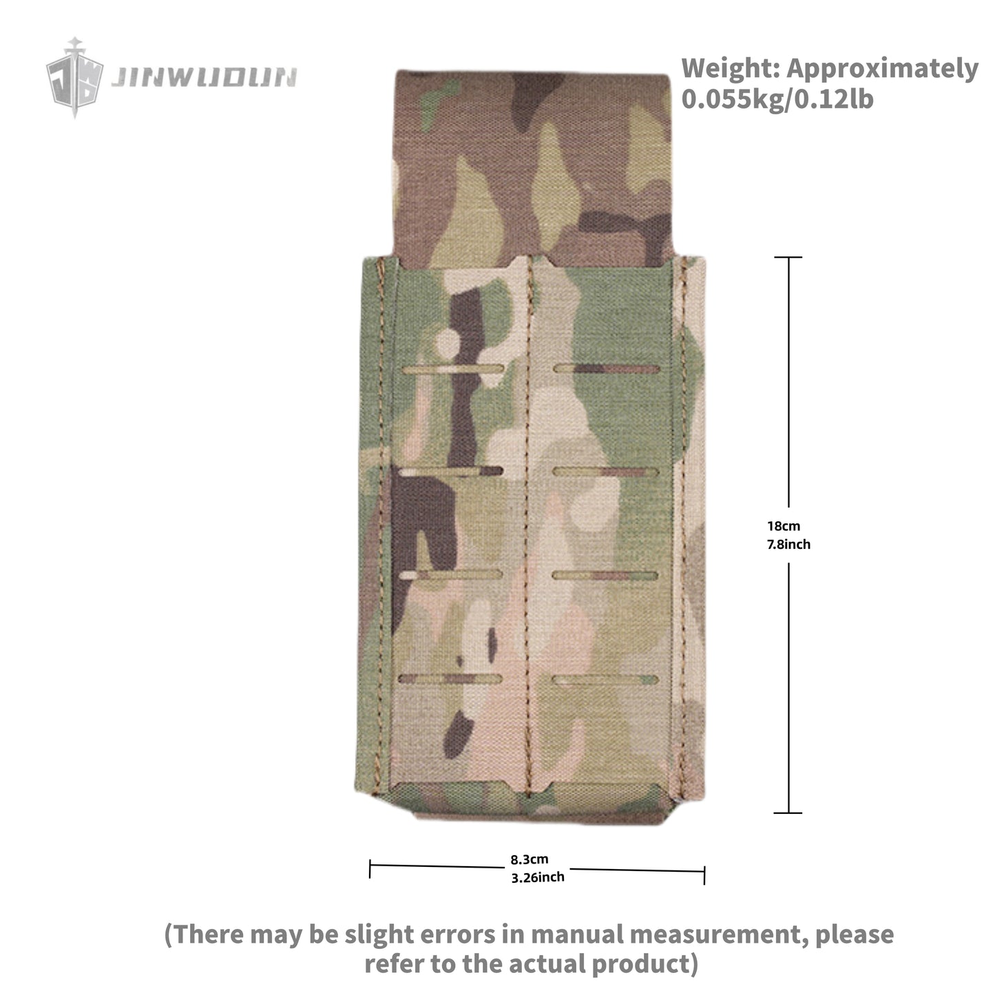 Flip double 5.56 accessory bag for outdoor tactical vests with multiple combinations and molle mounts