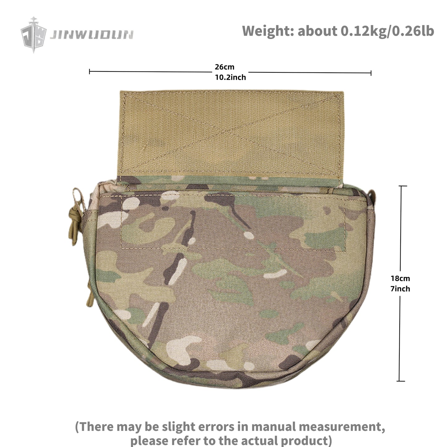Tactical underbelly bag, baffle compartment, tactical vest expansion multi-function storage bag