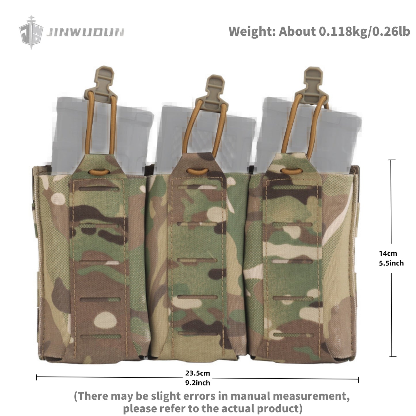 5.56/7.62 tactical storage bag molle adapts to lightweight triple elastic function bag