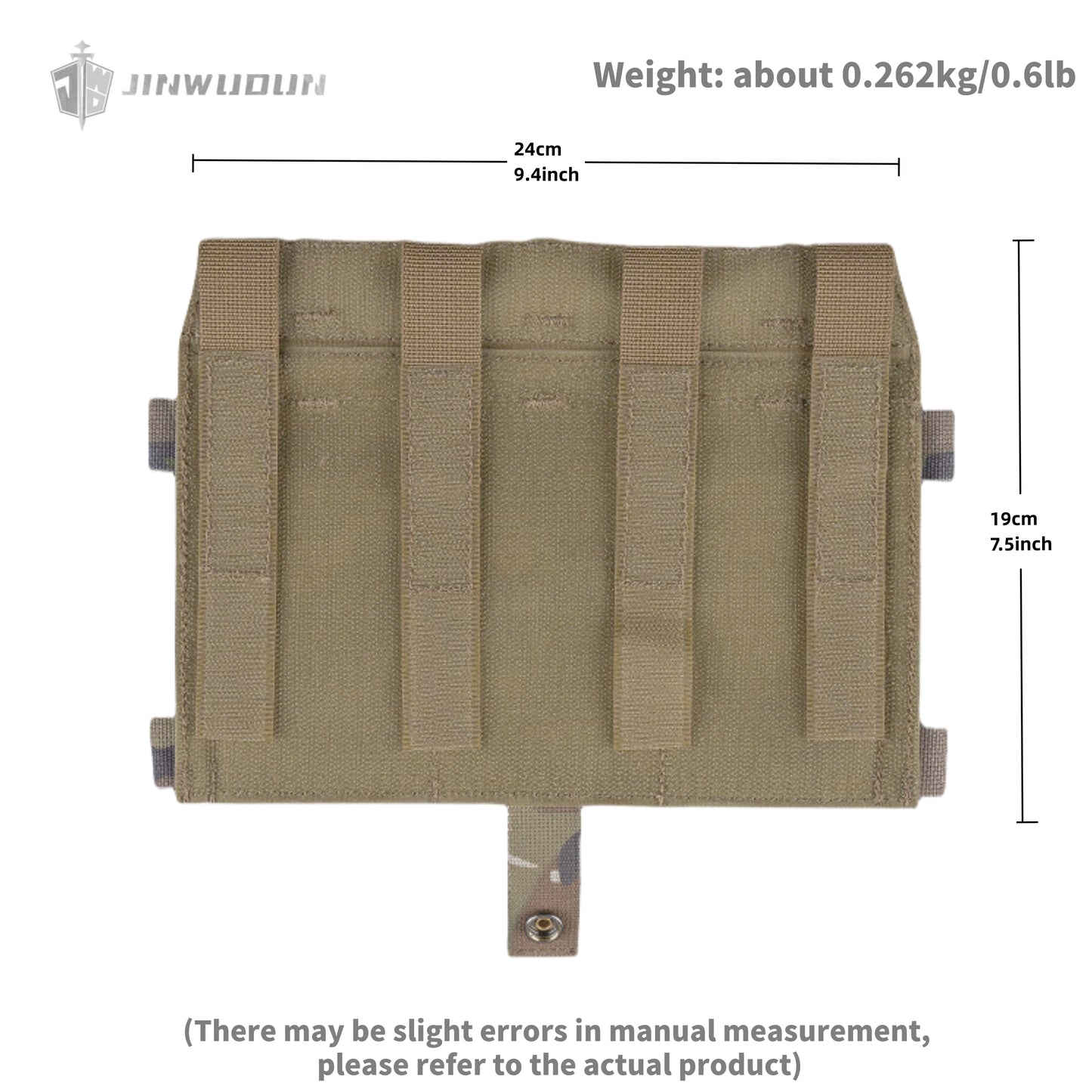 R model M4 triple panel tactical vest molle expansion board contains 5.56 triple pack
