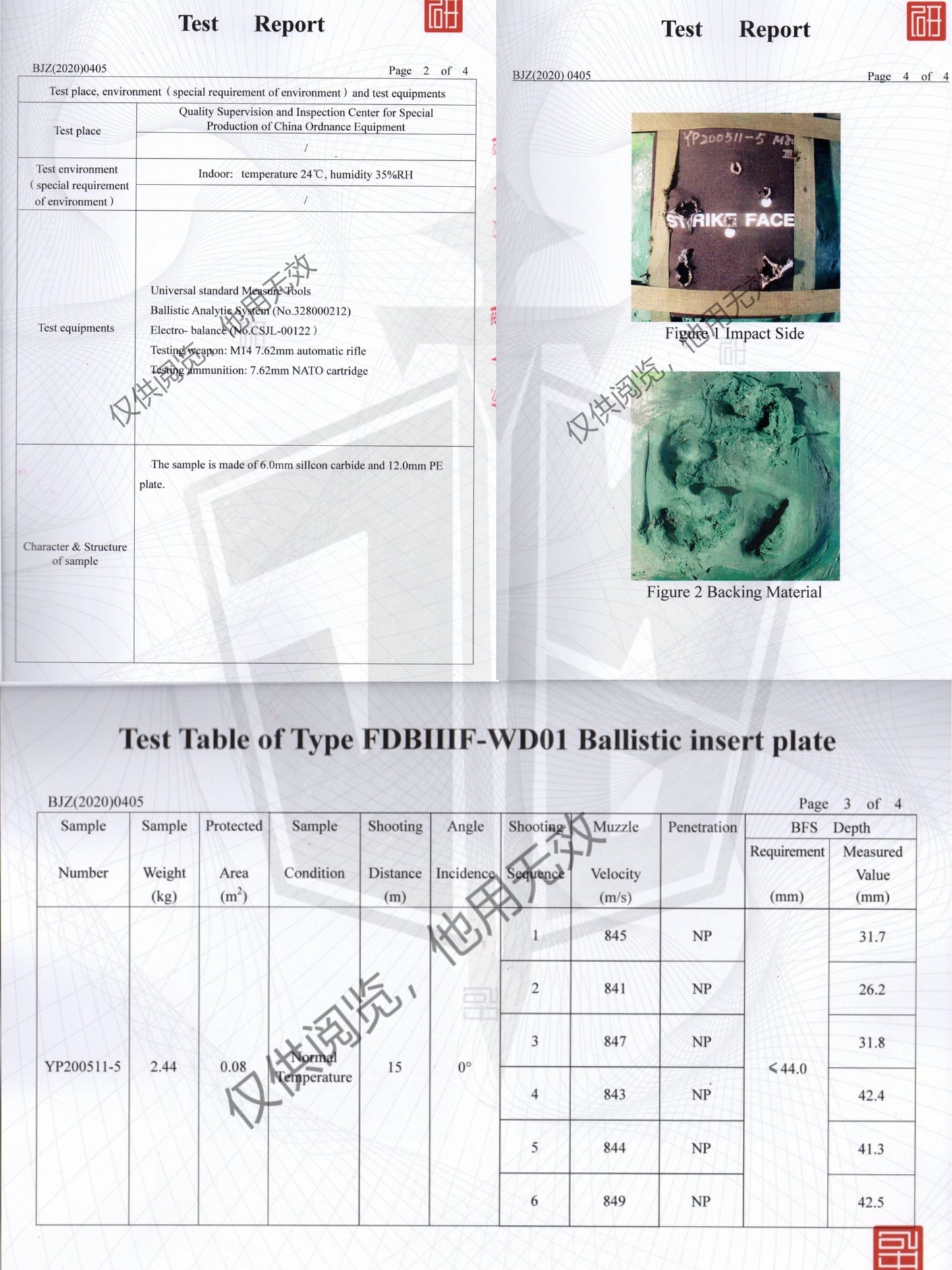 NIJ III+ Bulletproof Plate/Silicon carbide-US NIJ standard level IV Ballistic Plate