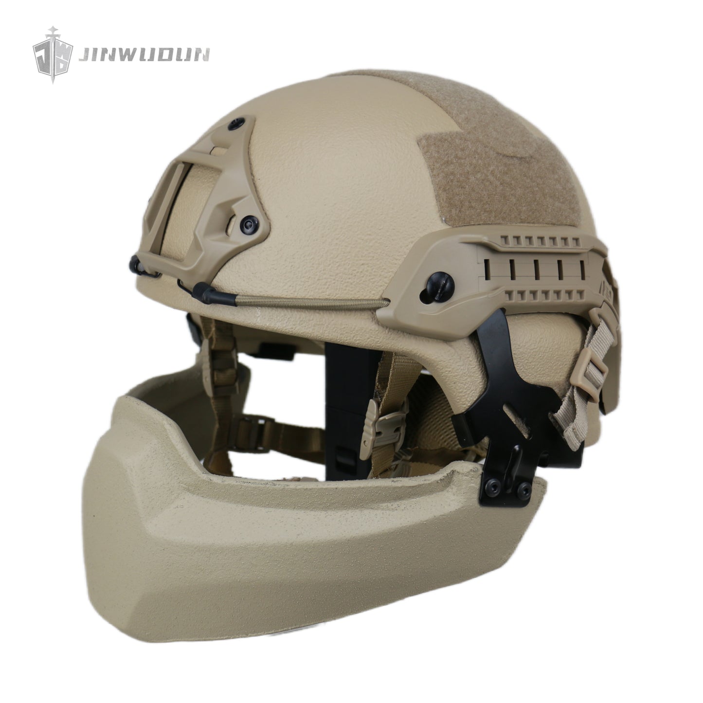 Level NIJ IIIA MICH helmet dedicated bulletproof jaw mask removable protective face mask
