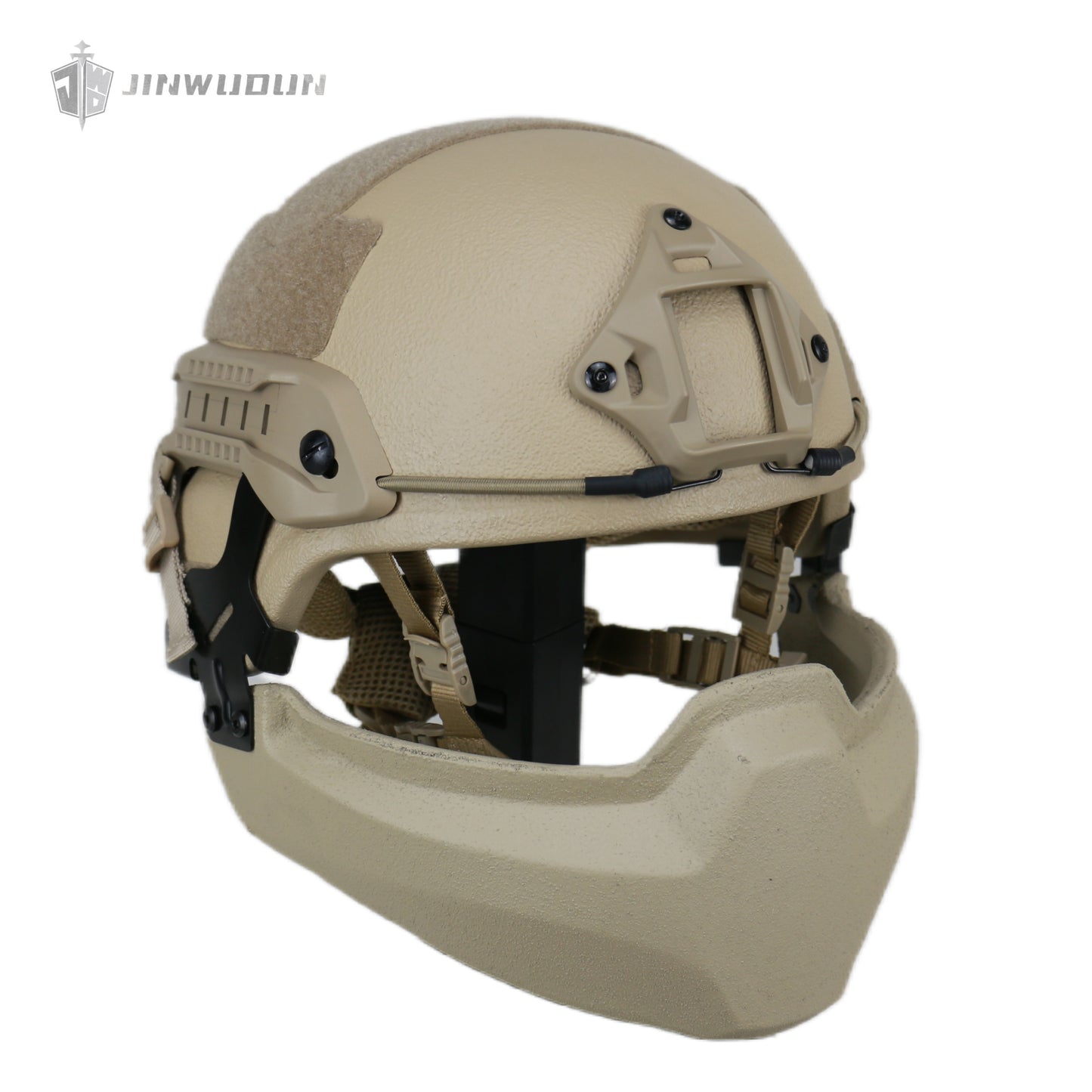 Level NIJ IIIA MICH helmet dedicated bulletproof jaw mask removable protective face mask
