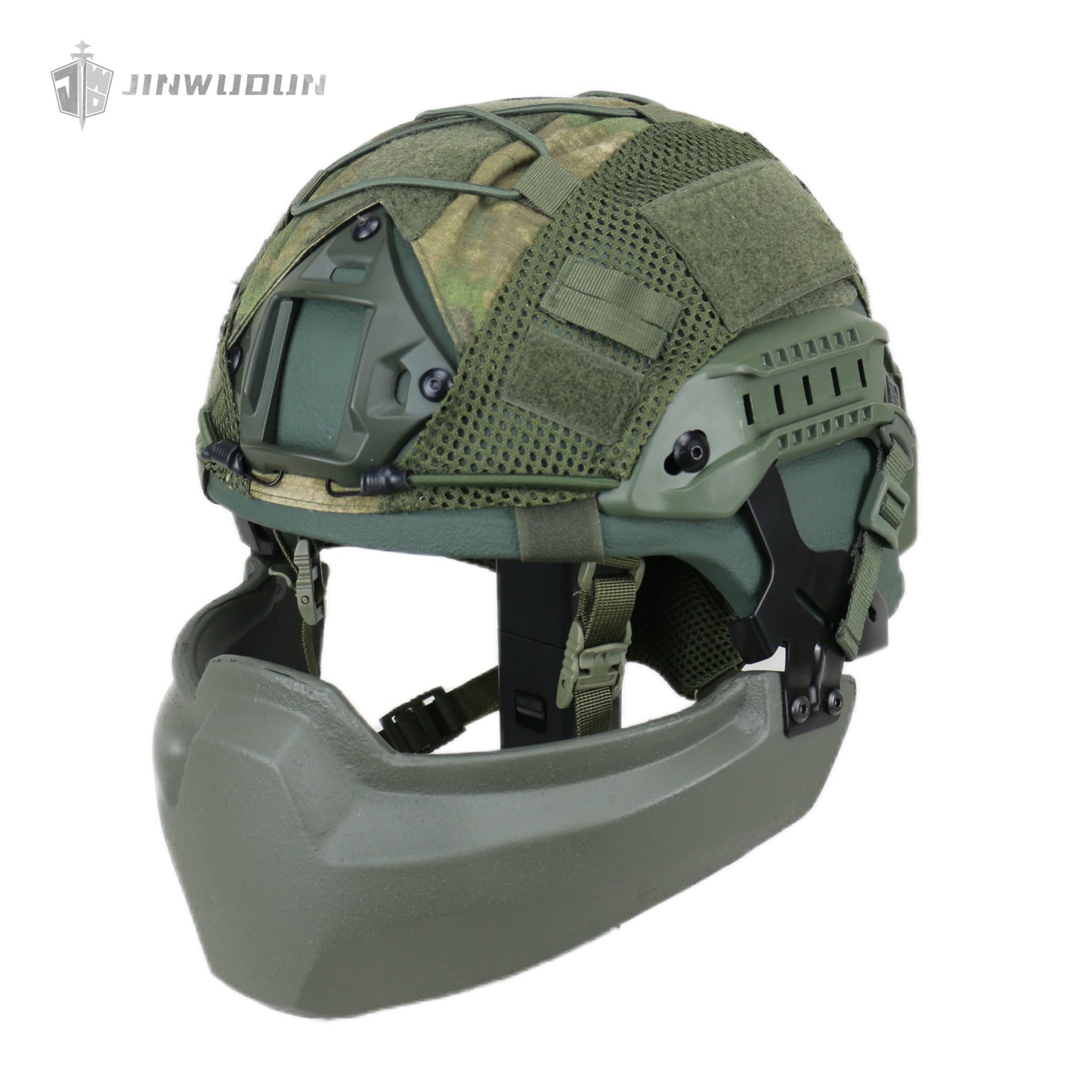 Level NIJ IIIA MICH helmet dedicated bulletproof jaw mask removable protective face mask