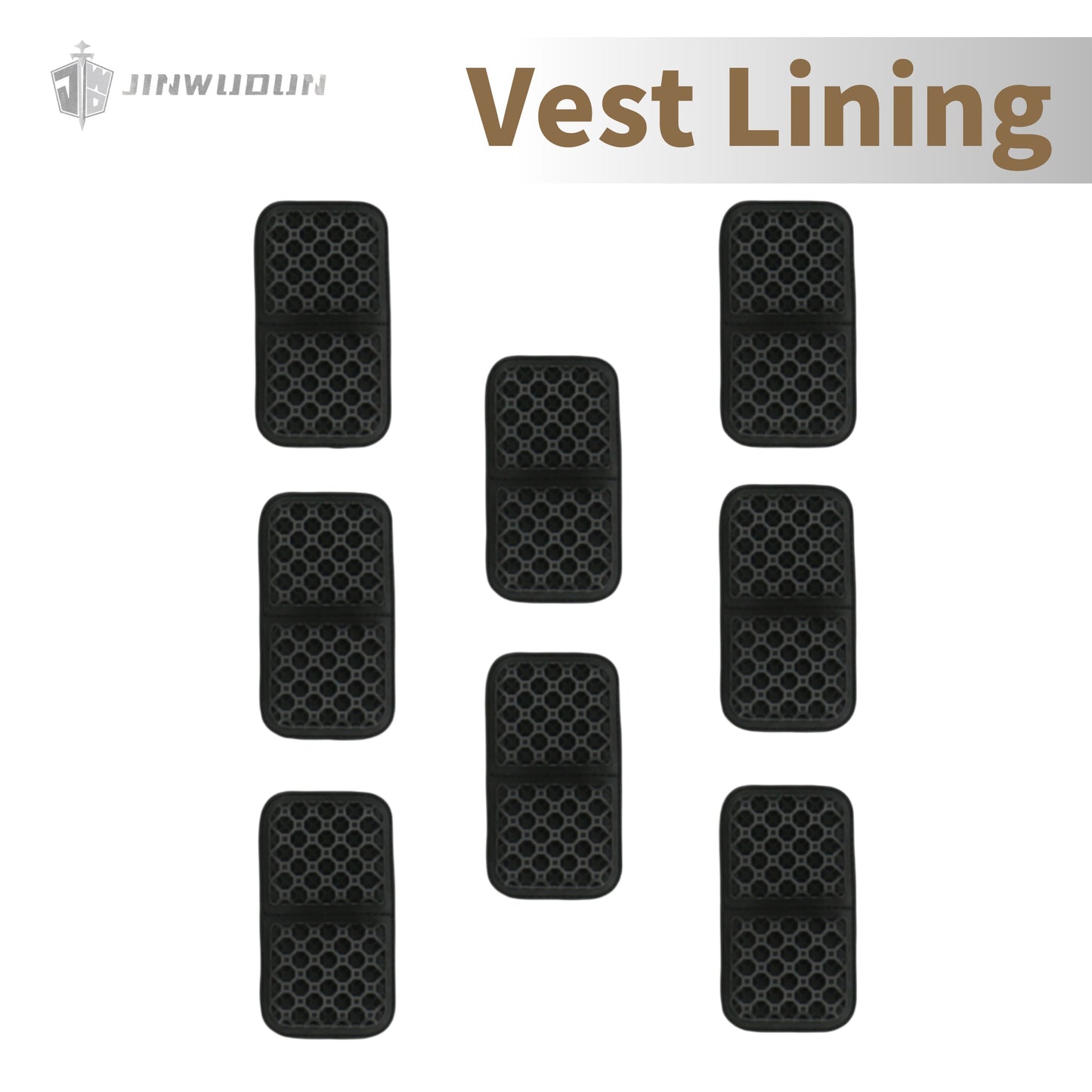 Tactical vest lining-3D printing technology 75A material elastic heat dissipation breathable light and durable