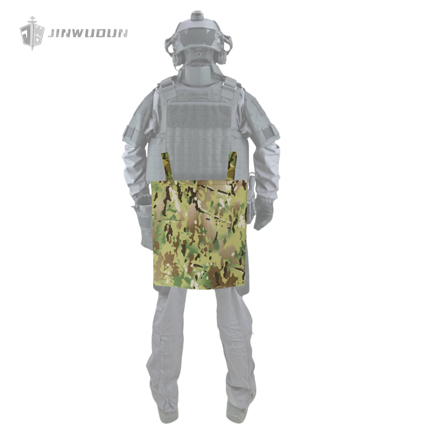 NIJ IIIA Level Ballistic Buttocks Guard | 14.6x17 Inch 1000D Nylon Material