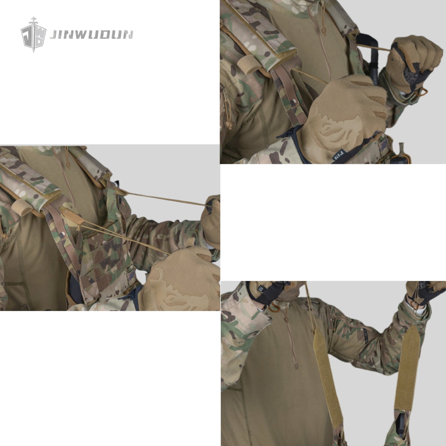 JWD-Tactical bulletproof vest Cordura fabric JPC 3.0 tactical bulletproof vest shoulder waist quick release design