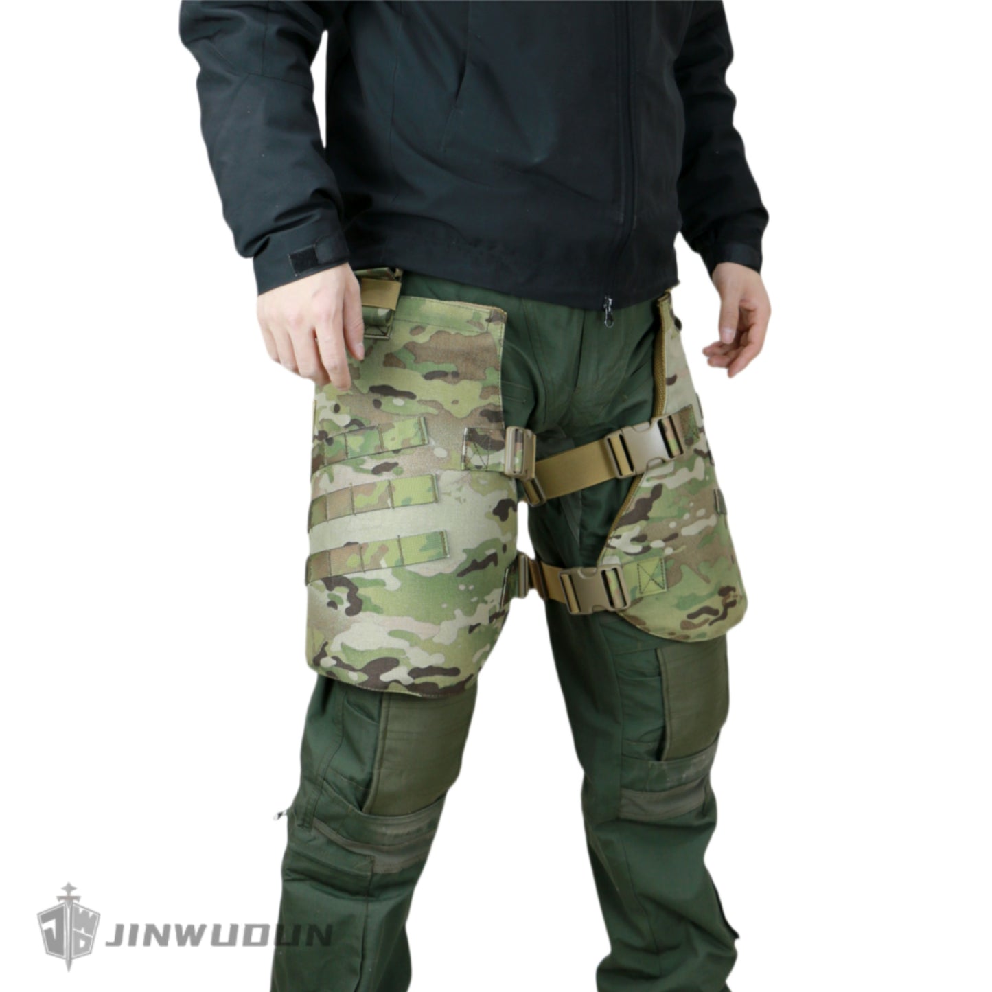 Level NIJ IIIA bulletproof leggings with increased protection 1000D nylon webbing buckle