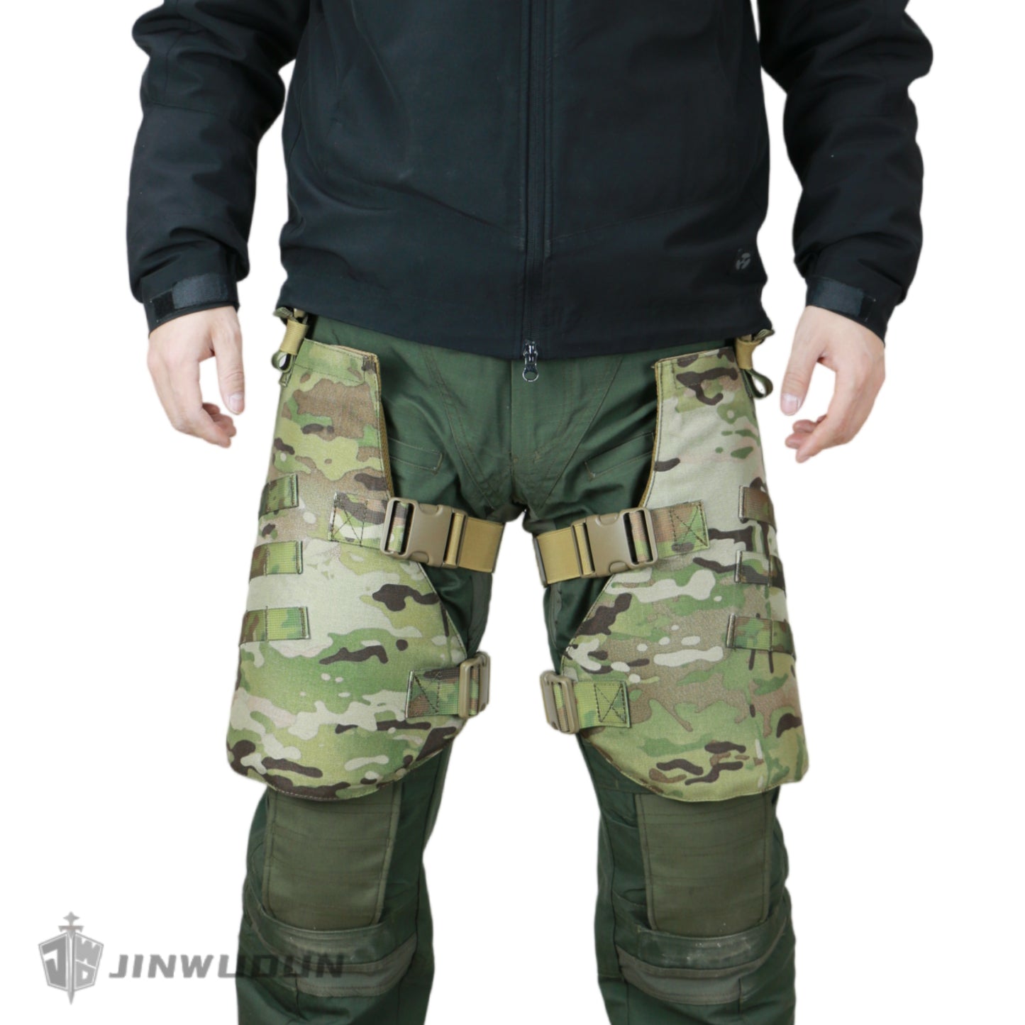 Level NIJ IIIA bulletproof leggings with increased protection 1000D nylon webbing buckle