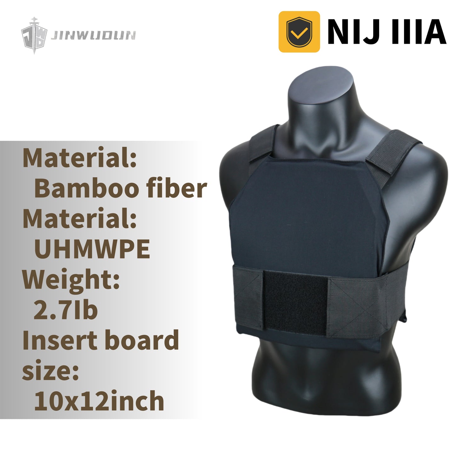 Level NIJ IIIA stealth lightweight bulletproof vest wear thin tactical vest bulletproof liner