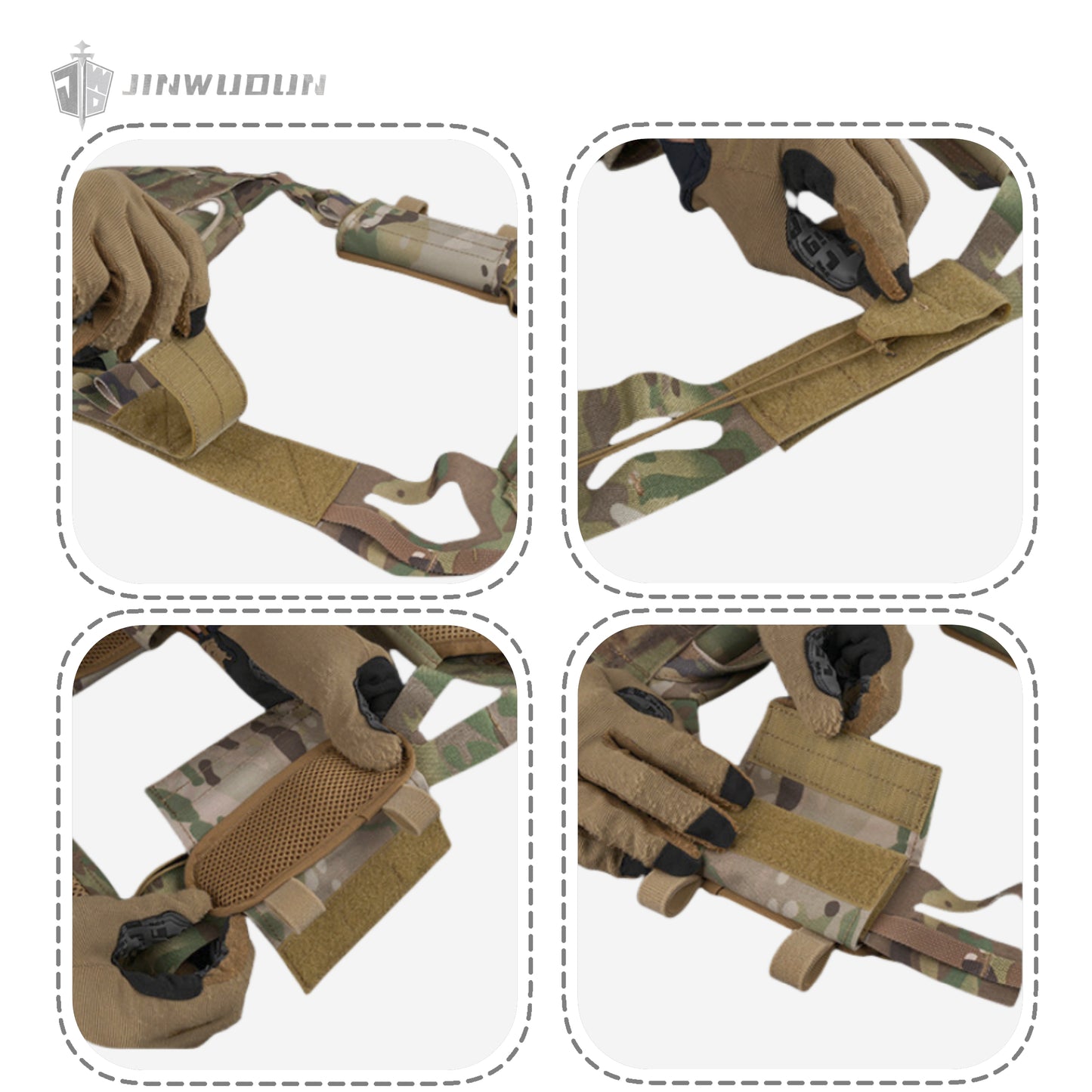 JWD-Tactical vest Cordura fabric JPC 3.0 tactical vest shoulder waist quick release design