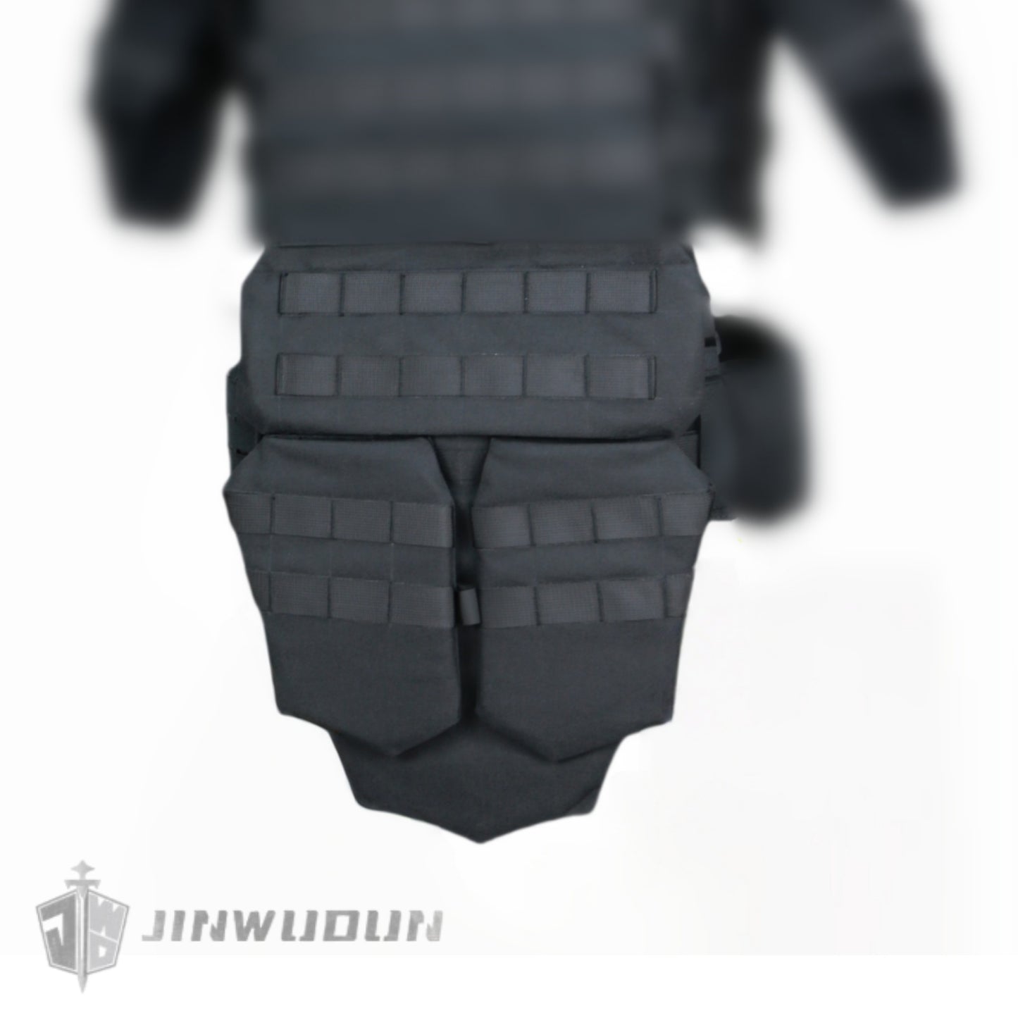 Level NIJ IIIA bulletproof crotch guard with larger protection area, detachable design, nylon fabric
