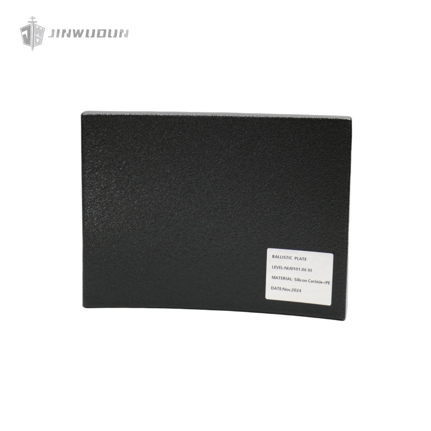 LEVEL NIJ III+spray polyurea coating, 6*8inch ,Alumina ceramic+PE bulletproof waist plate