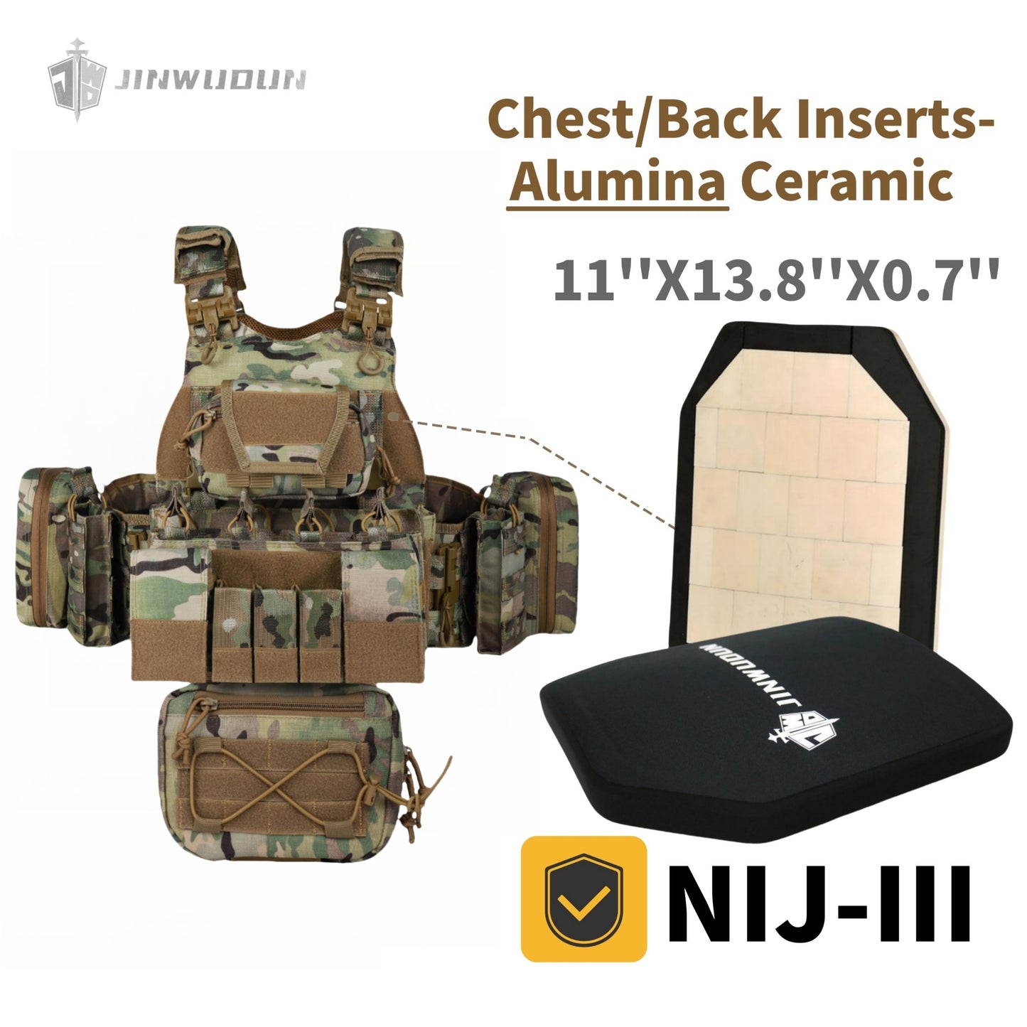 JWD Tactical Vest/Bulletproof Vest-Equipped with Quick Release System