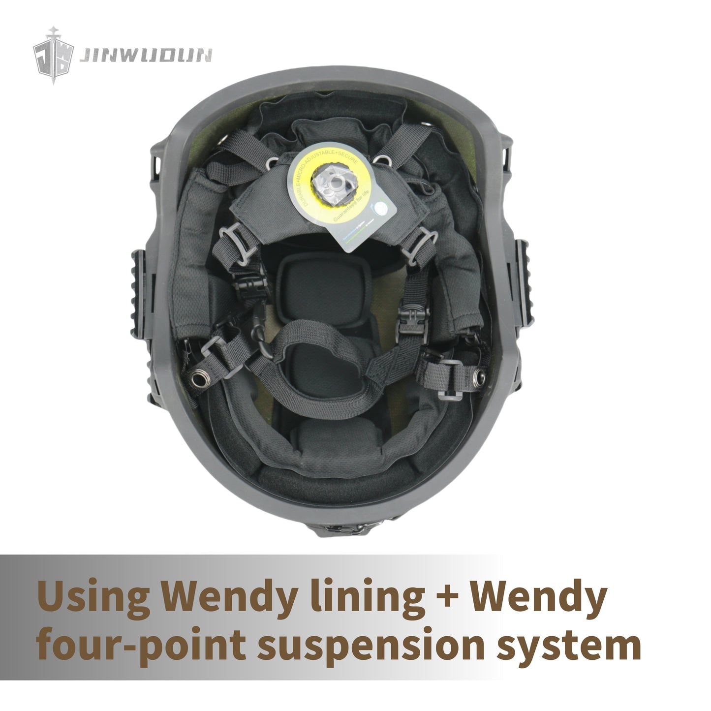JWD-WENDY3.0 tactical bulletproof helmet IIIA level, UHMWPE/Aramid material, spray polyurea coating
