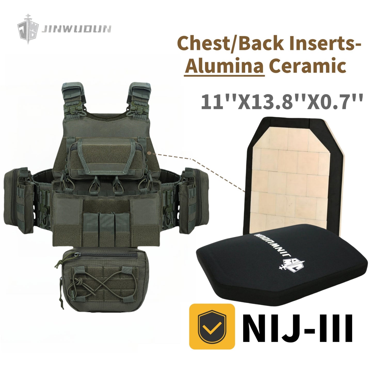 JWD Tactical Vest/Bulletproof Vest-Equipped with Quick Release System