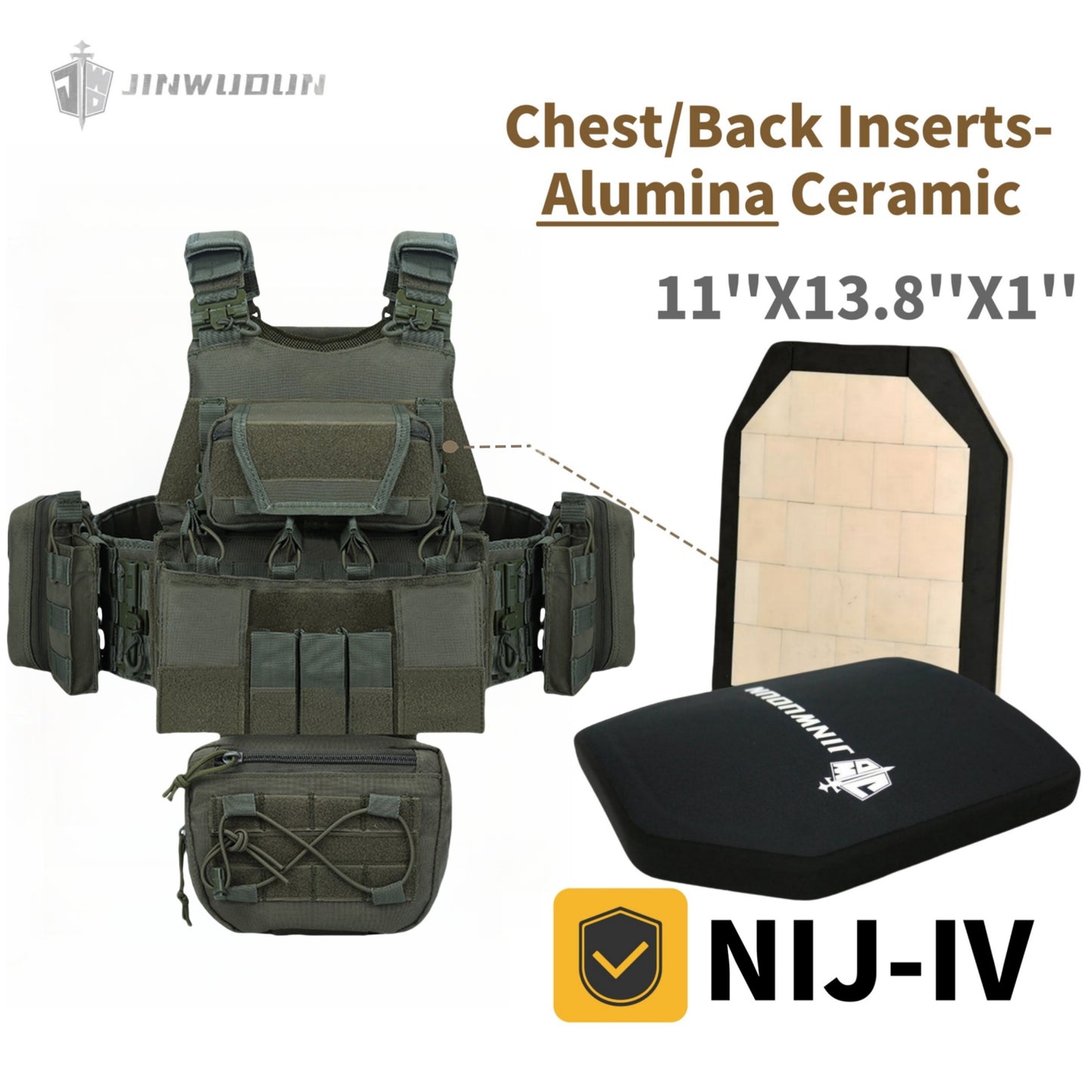 JWD Tactical Vest/Bulletproof Vest-Equipped with Quick Release System