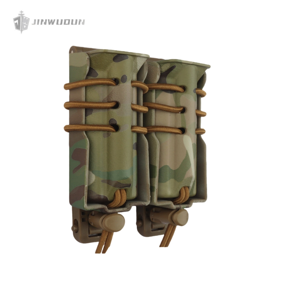 Urban Assault Double 9MM Functional Quick-Draw Holster Tactical Vest Molle System Accessory Bag
