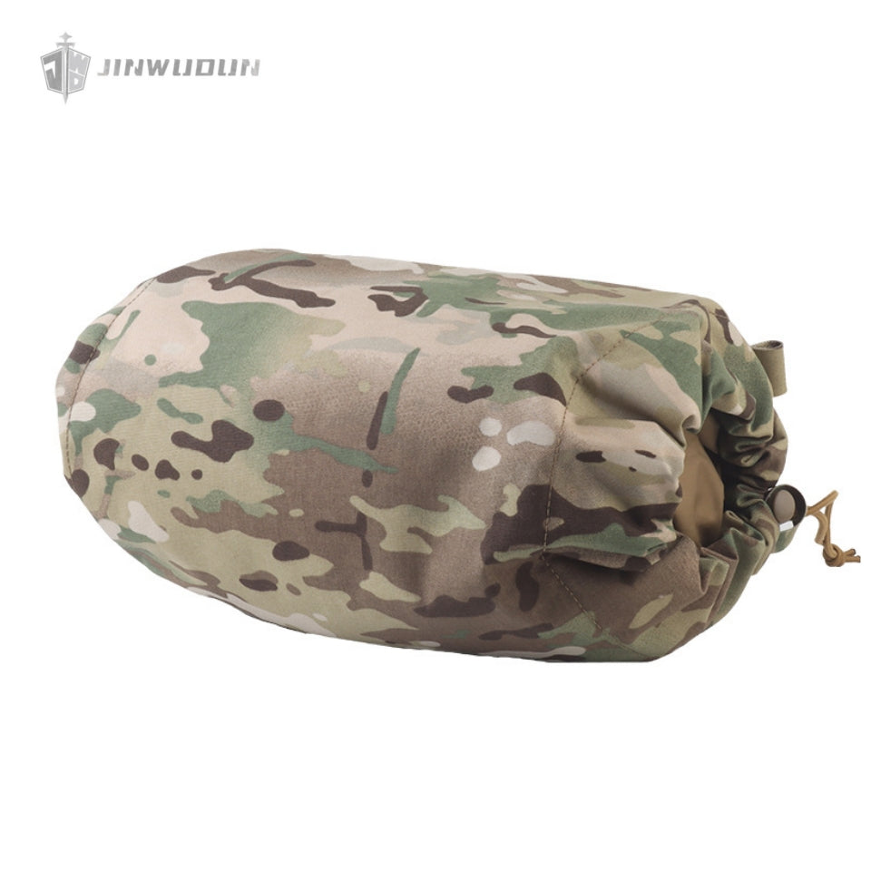 Multifunctional gas mask clothing tactical camouflage storage bag drawstring tightening vest under the bag