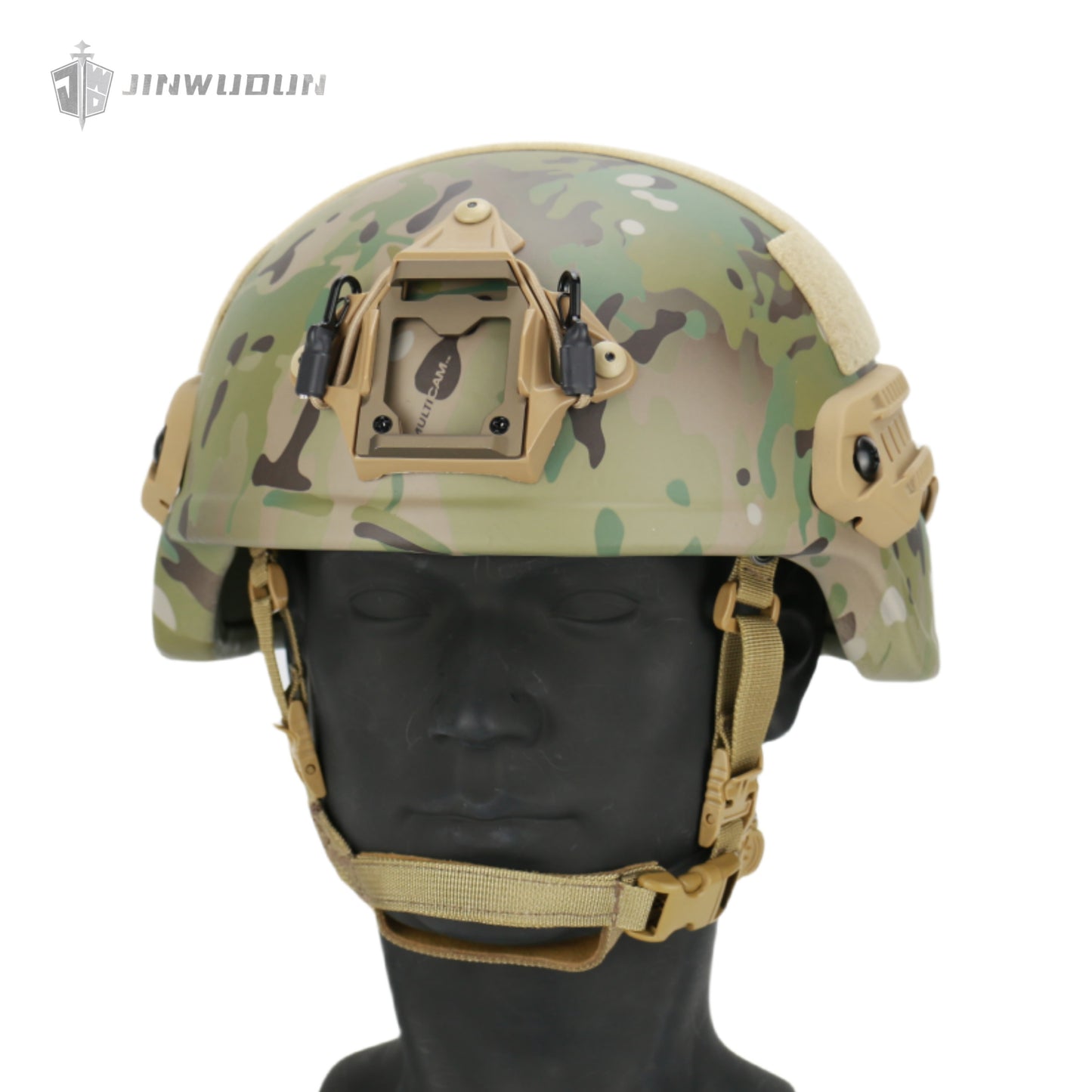 JWD-Level NIJ III bulletproof helmet MICH 2000 helmet type helmet 15 meters defense 7.62*51 M80 bullet PE material
