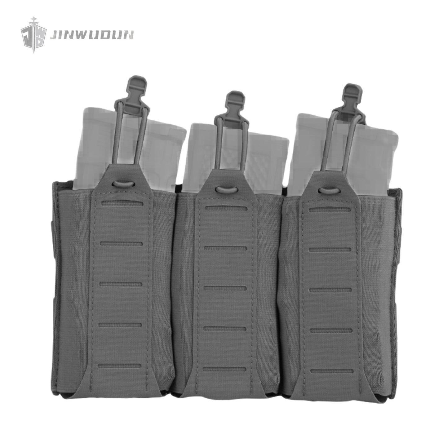 Lightweight triple elastic functional bag 5.56/7.62 multifunctional tactical molle storage bag