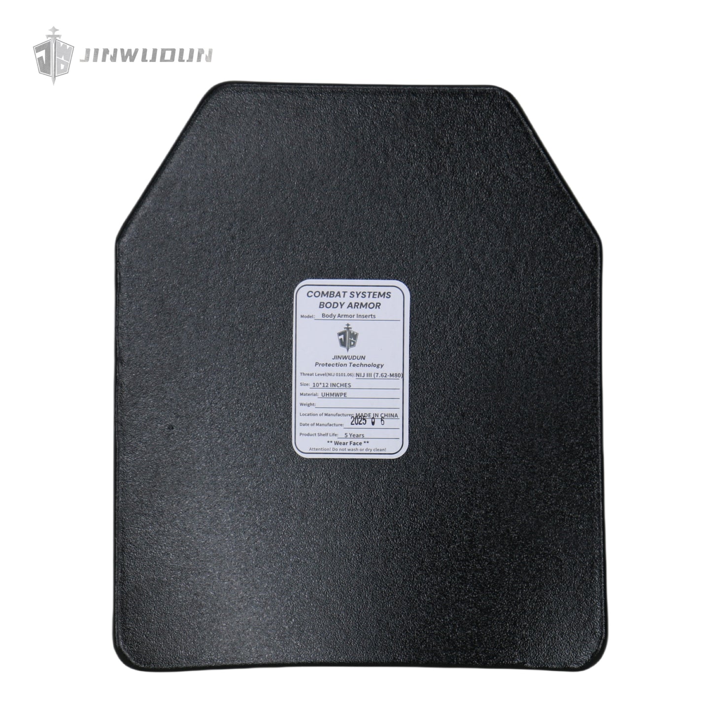 Level NIJ III ultra-light multi-curved bulletproof plate sprayed with polyurea process UHMWPE material about 2.57Ib