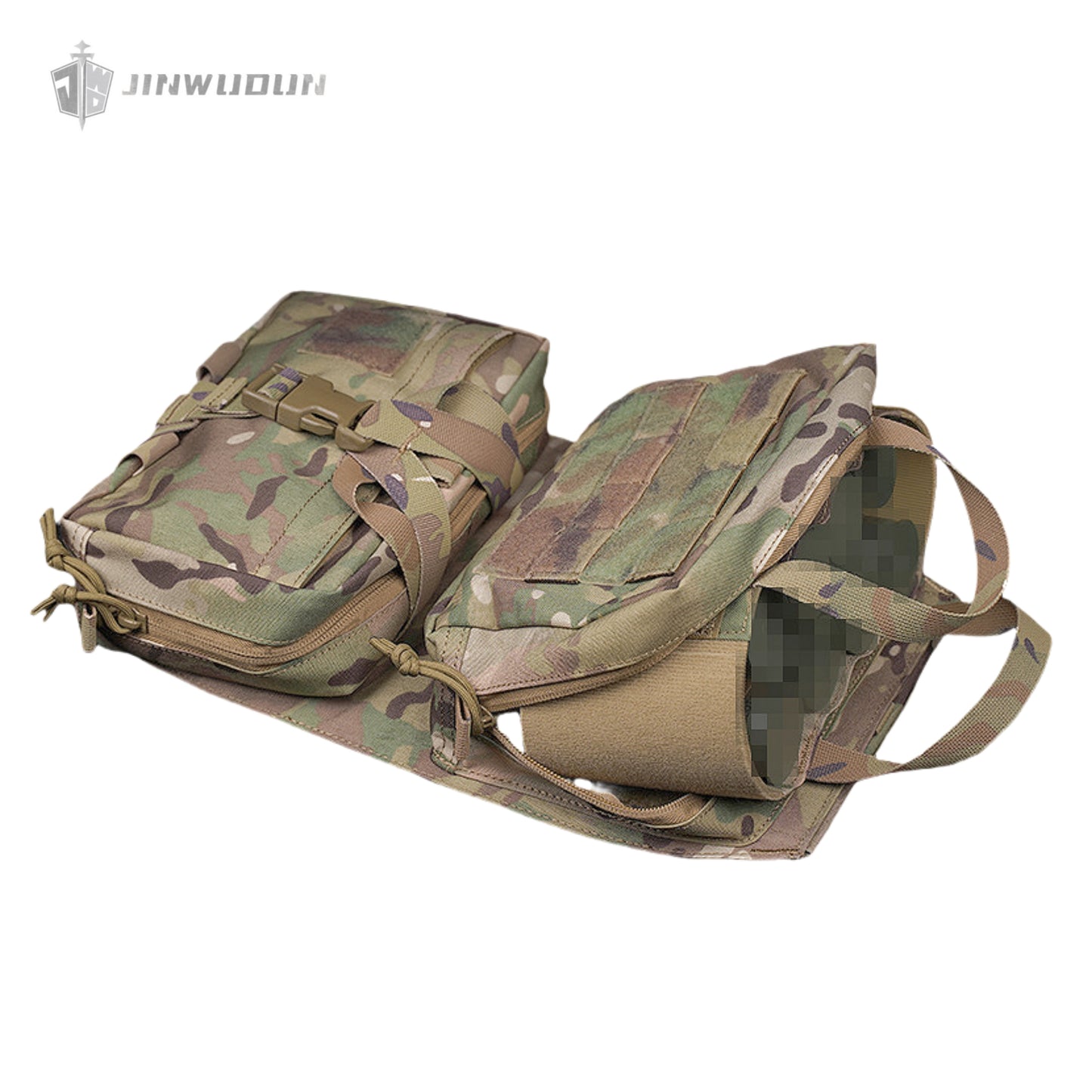 Scarab tactical backplate detachable multi-functional tactical vest storage expansion accessory bag