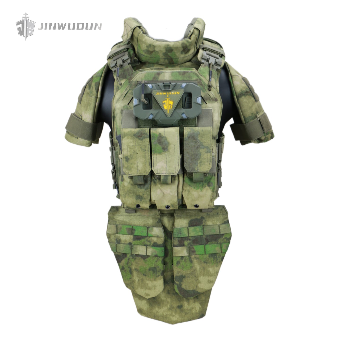 Fully protective tactical body armor - US NIJ standard level IV , modular and detachable