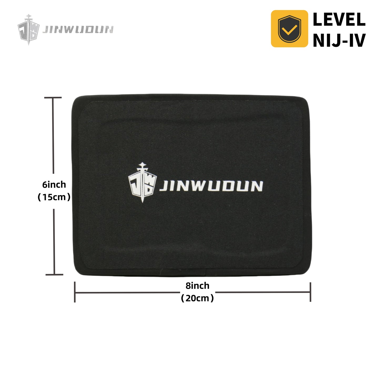 NIJ IV Bulletproof plate 6" x 8" waist ballistic insert-Alumina ceramics