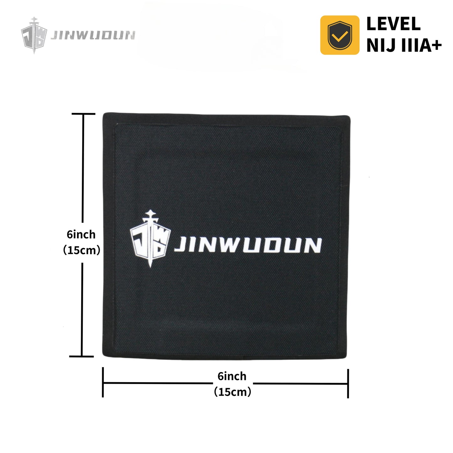 Level IIIA+ 6x6 Inch UHMWPE Bulletproof Waist Plate , Lightweight Tactical Protection