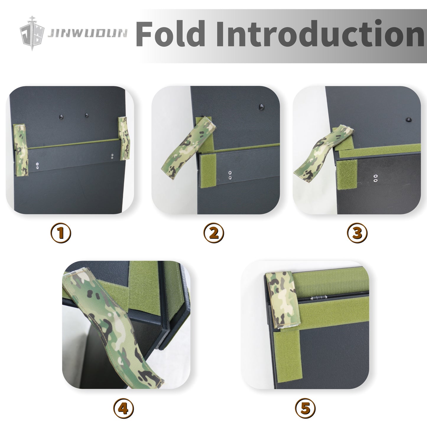 LEVEL NIJ IIIA+ full protection foldable shield with increased protection area, portable