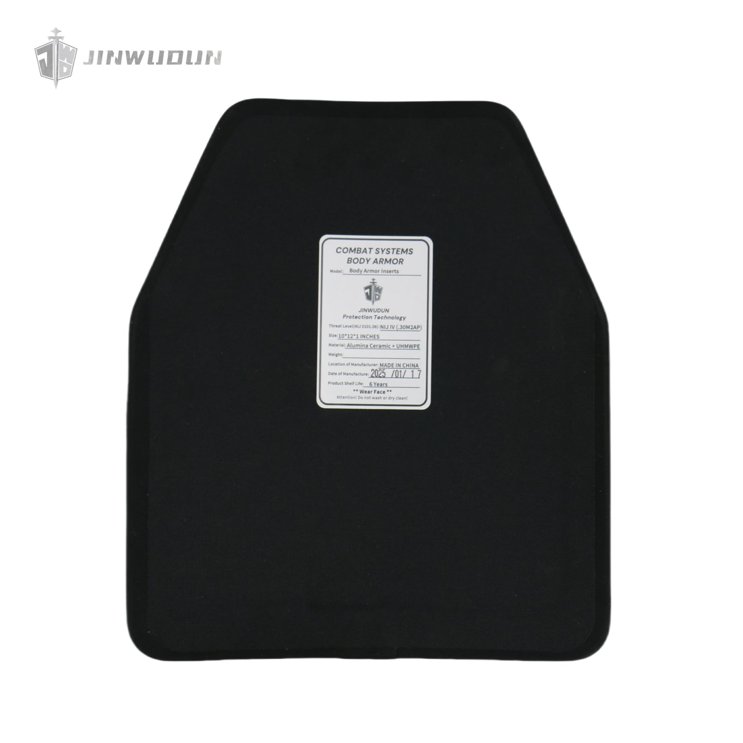 JWD-Bulletproof plate swimming cutting American standard IV/GA6 grade alumina ceramic + PE material