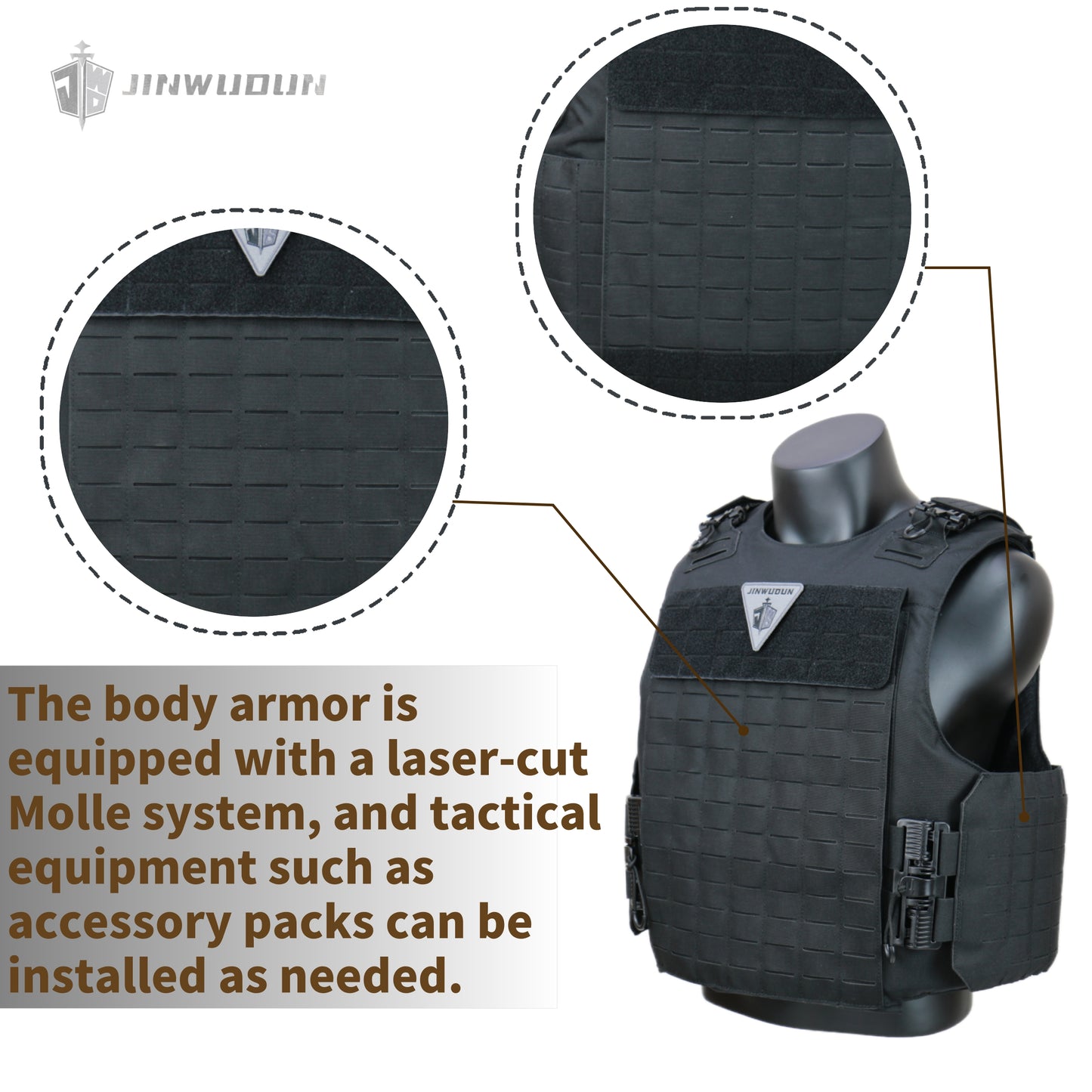 Level IV Bulletproof Vest - 1000D Polyester Material, Ultimate Protection and Durability