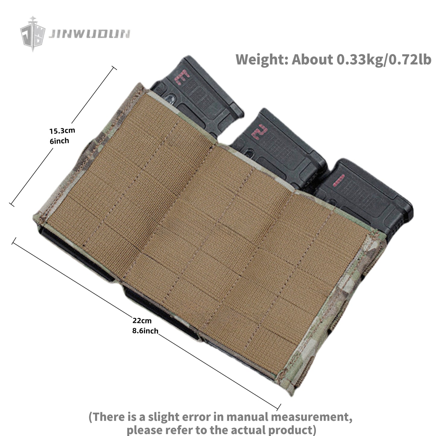 FAST triple rifle magazine pouch AK function bag drainage hole MOLLE equipped