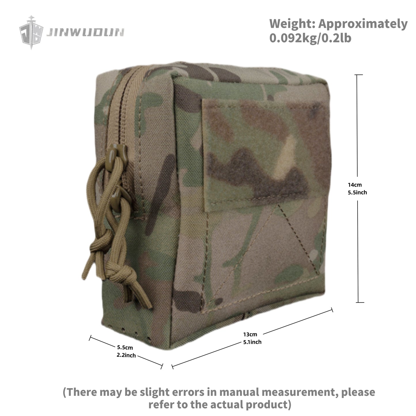 Multifunctional GP bag (size M) sports and leisure waist bag tactical sundries storage zipper bag