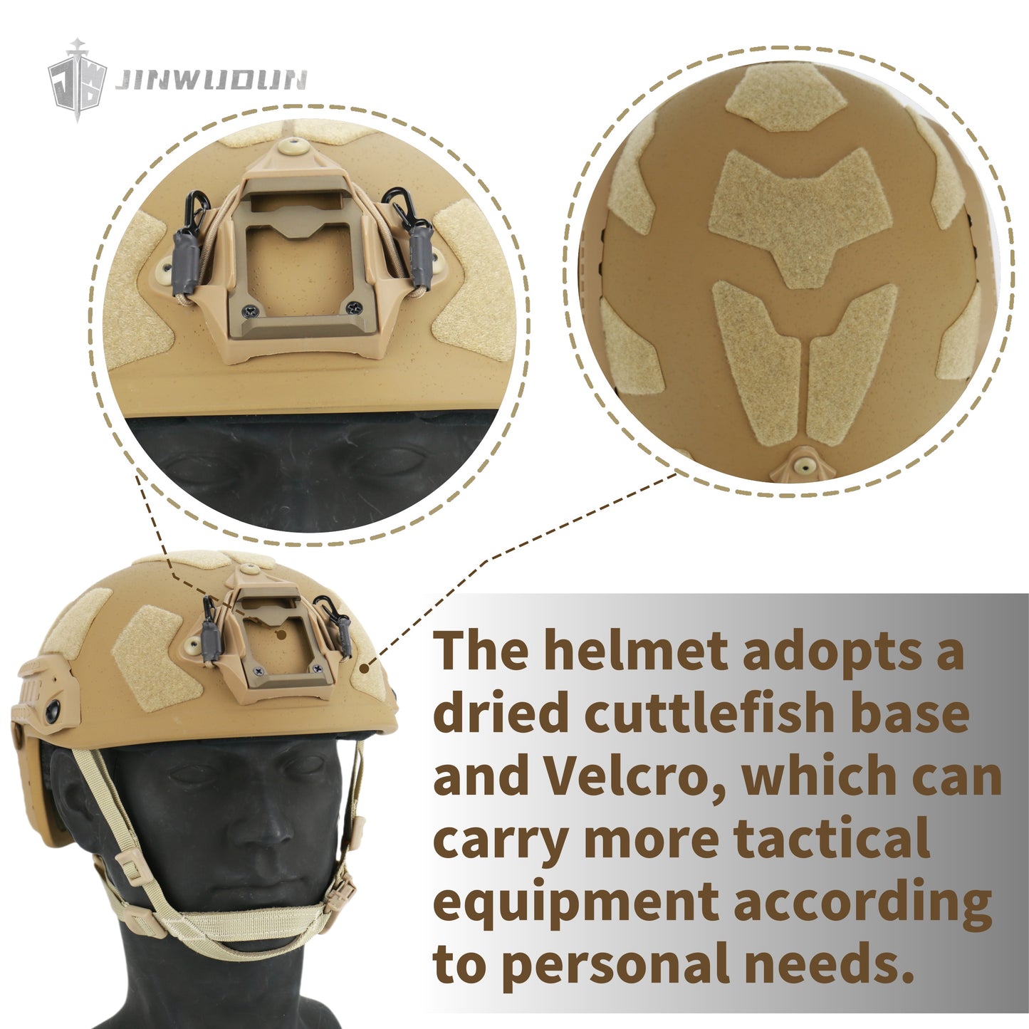 FAST SF ultra-light bulletproof helmet,UHMWPE, weighs only about 2.1 pounds