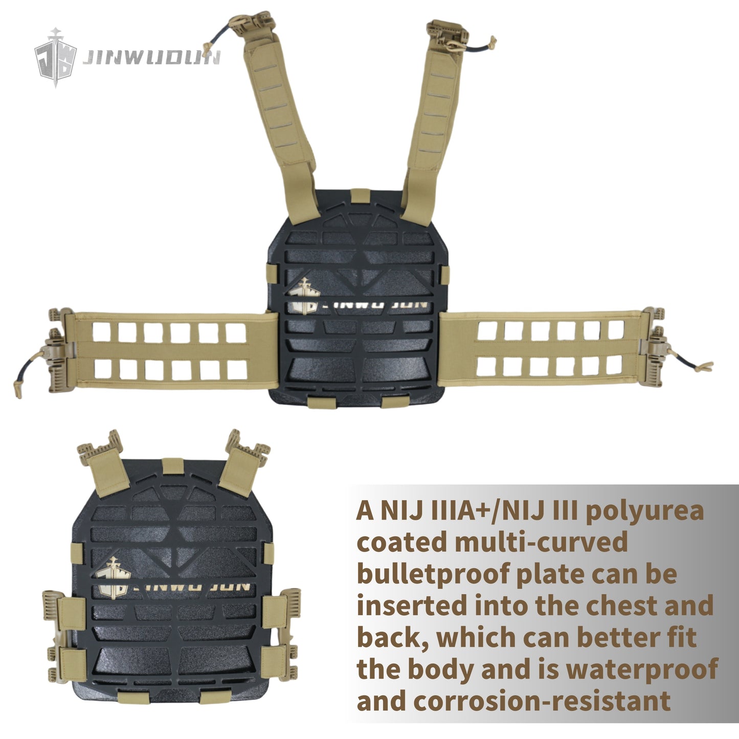 NIJ III level 06 hollow bulletproof vest water-proof tactical vest lightweight quick-release bulletproof vest