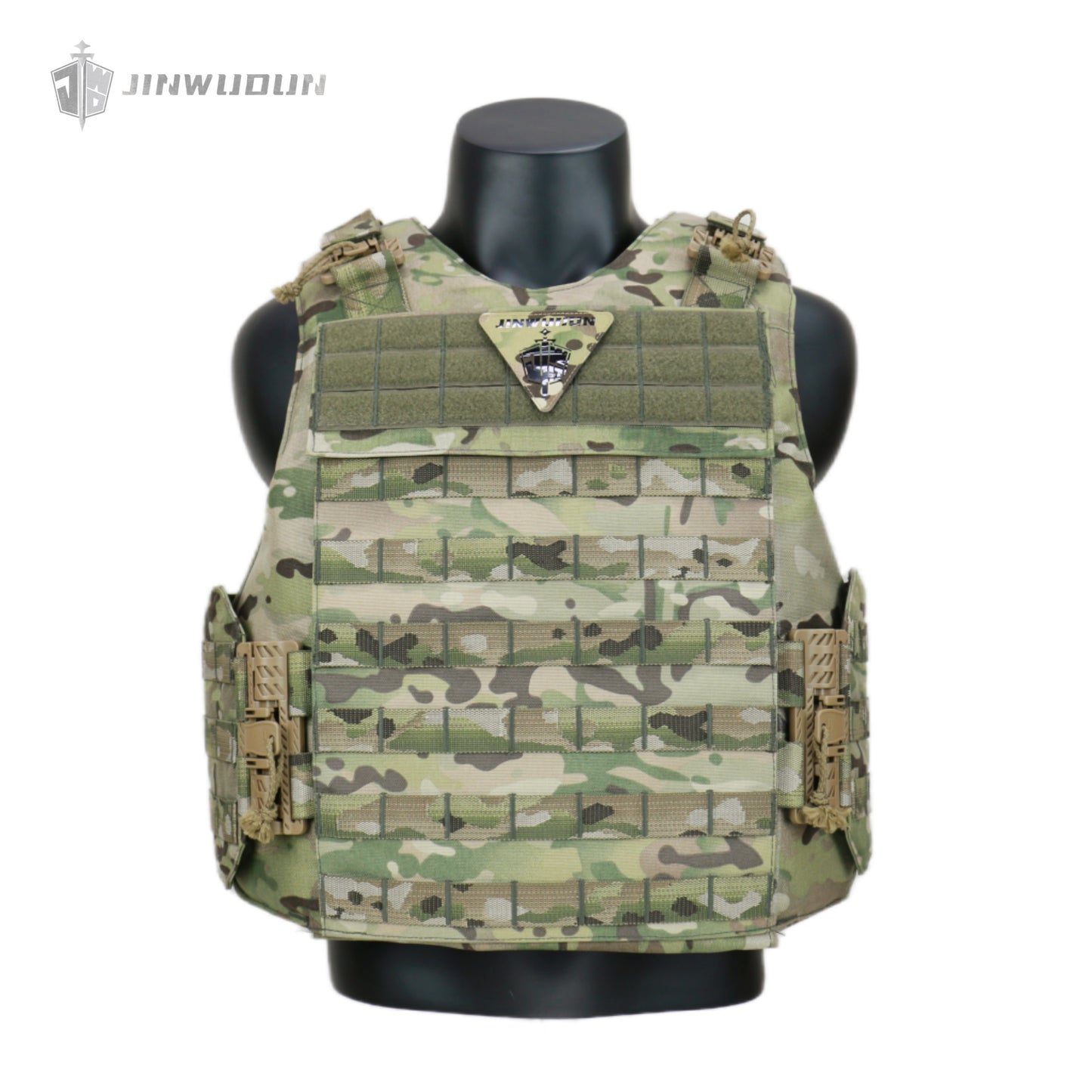 JWD-NIJ IIIA/III+/IV Level Bison bulletproof vest, 1000D nylon material fortress protection camouflage