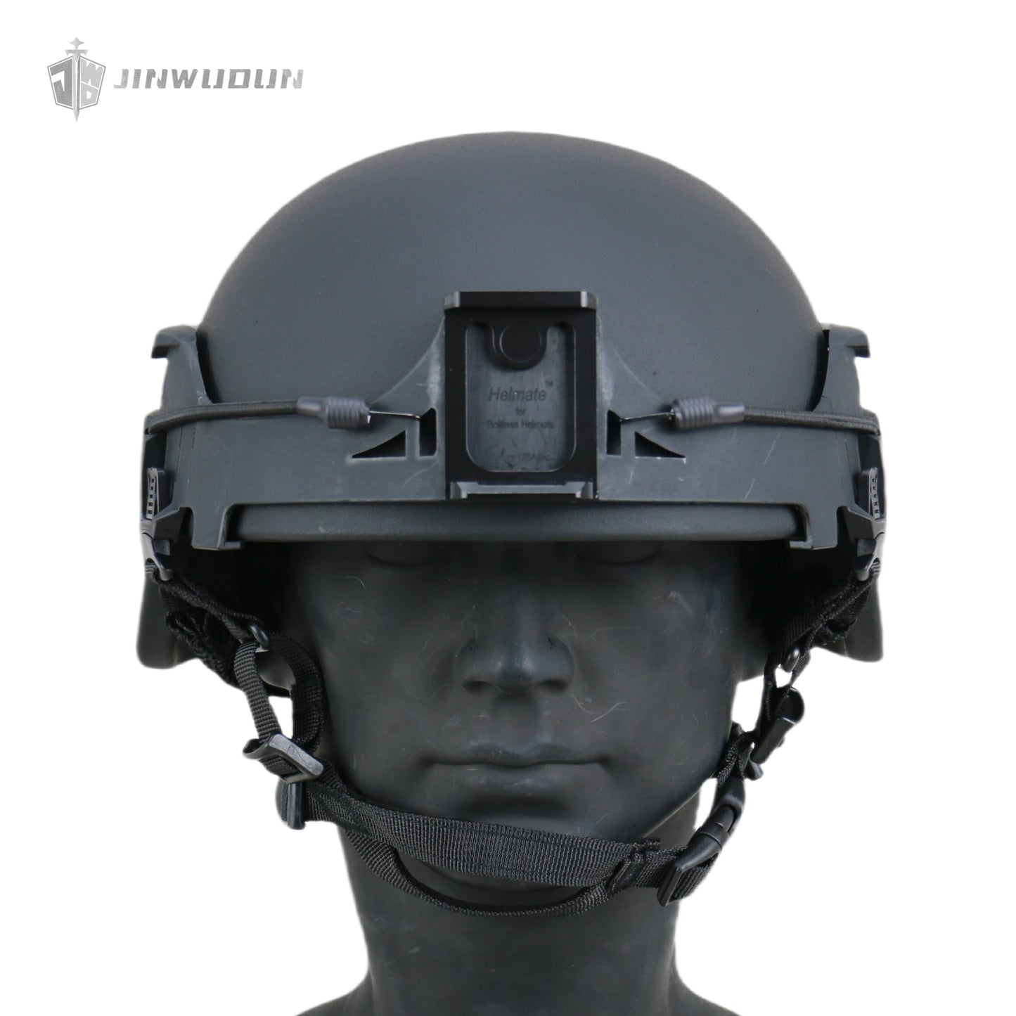 ACH MICH2000 Ballistic Helmet NIJ Level IIIA - Ballistic Helmet + Bolt-less Rail System with Integrated Night Vision Goggle Mount & Bungees