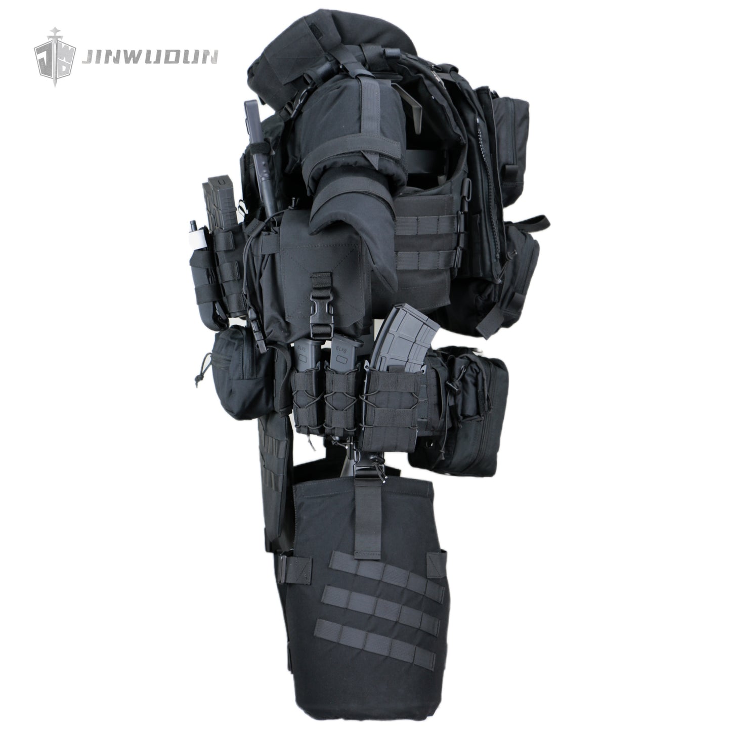 Level NIJ IV Fearless "X" full protection bulletproof vest nylon fabric tactical bulletproof vest increases the protection area