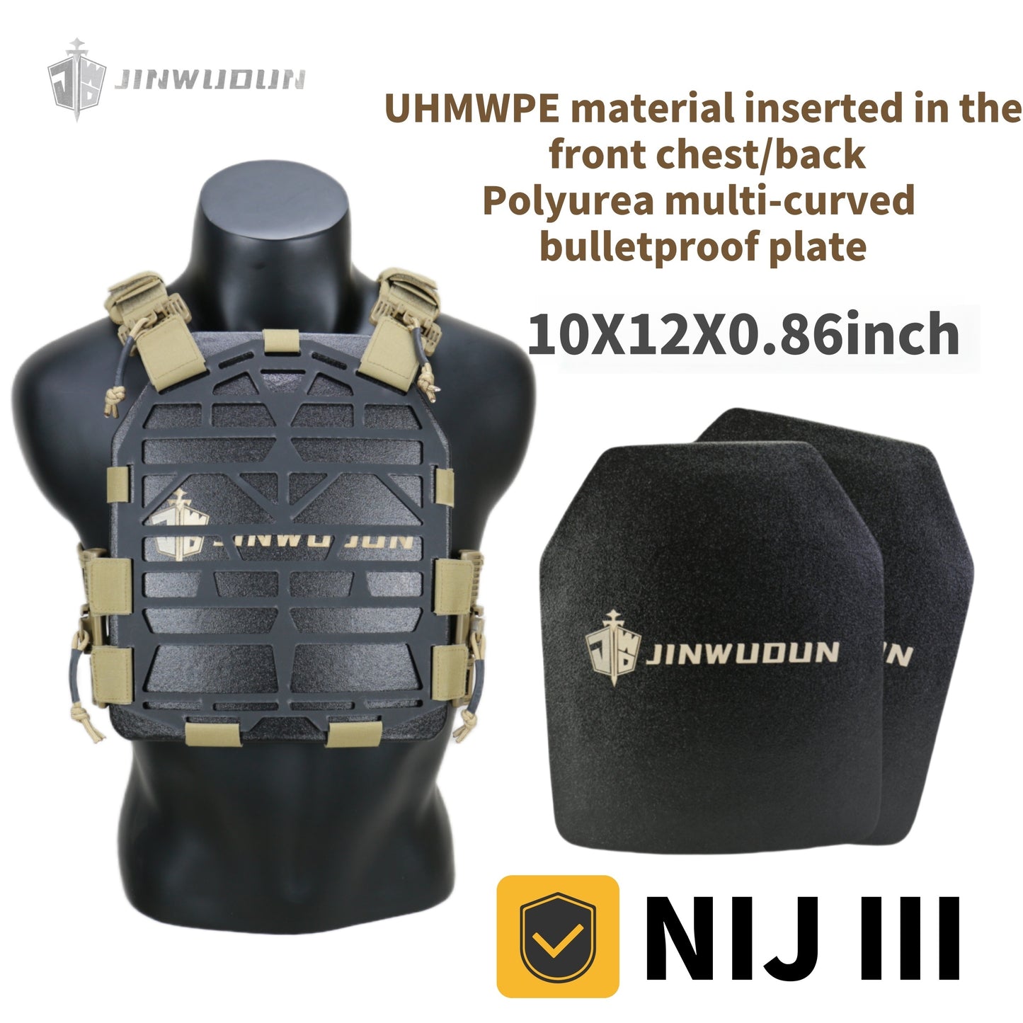 NIJ III level 06 hollow bulletproof vest water-proof tactical vest lightweight quick-release bulletproof vest