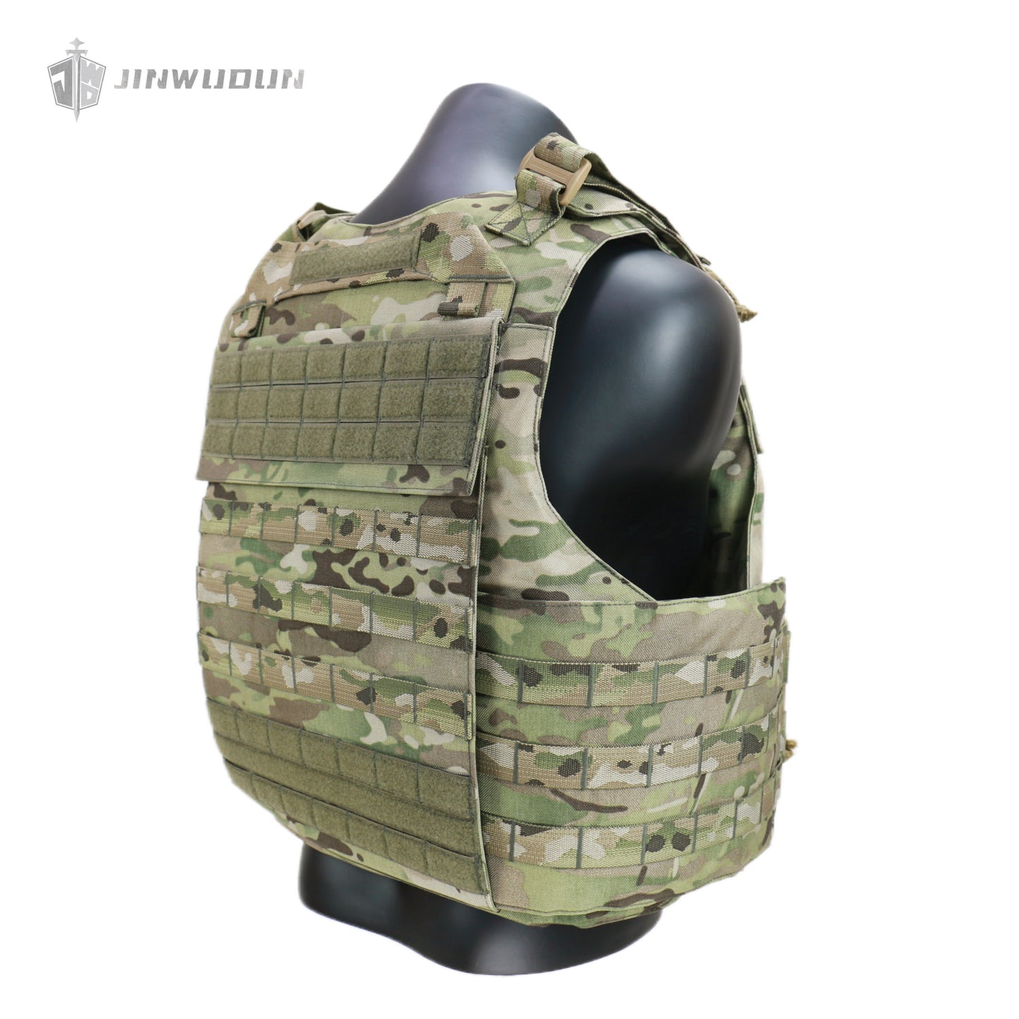 JWD-NIJ IIIA/III+/IV Level Bison bulletproof vest, 1000D nylon material fortress protection camouflage