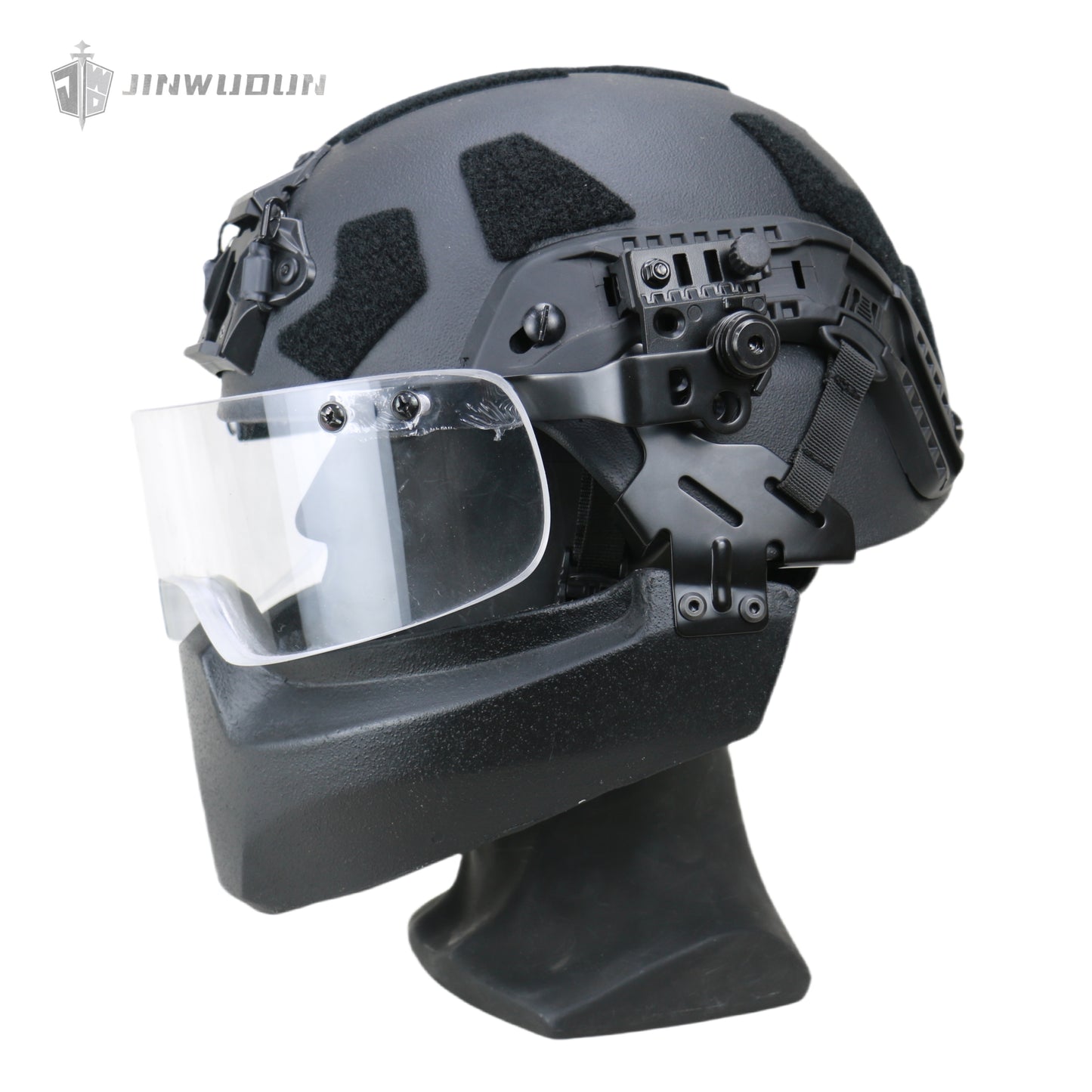 JWD-Full protection bulletproof helmet combination (helmet + goggles + jaw guard) American standard IIIA grade protection PE material