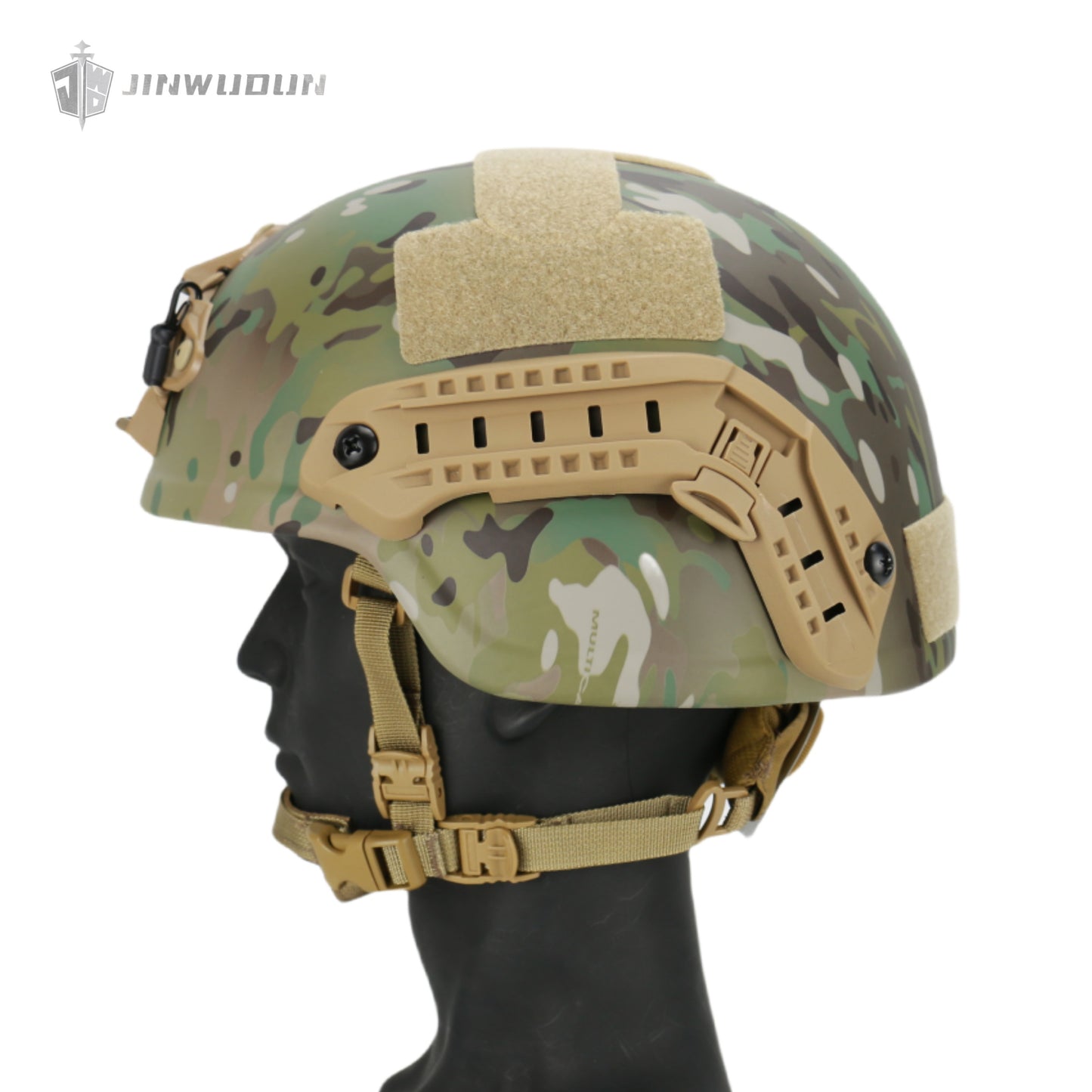 JWD-Level NIJ III bulletproof helmet MICH 2000 helmet type helmet 15 meters defense 7.62*51 M80 bullet PE material