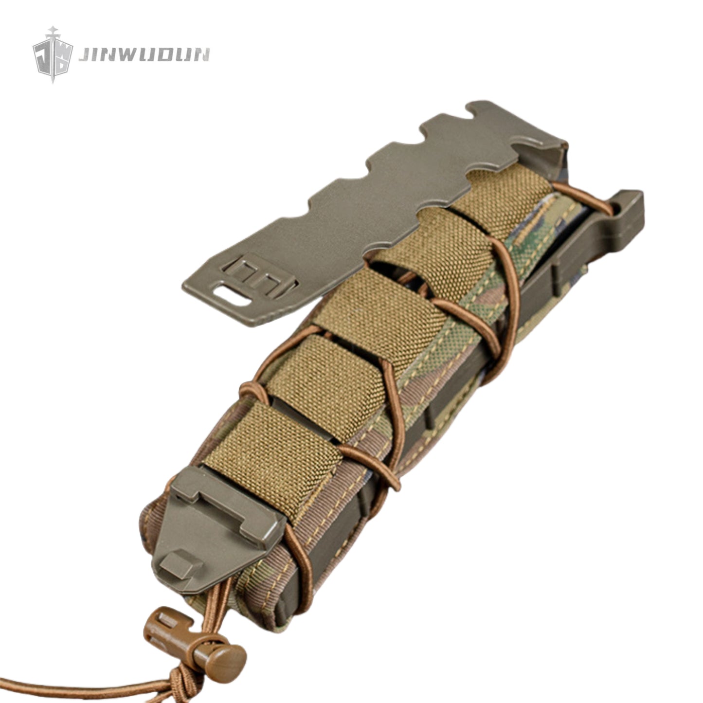Single-link small accessory bag, tactical MOLLE miscellaneous items, Tiger long quick-draw function bag