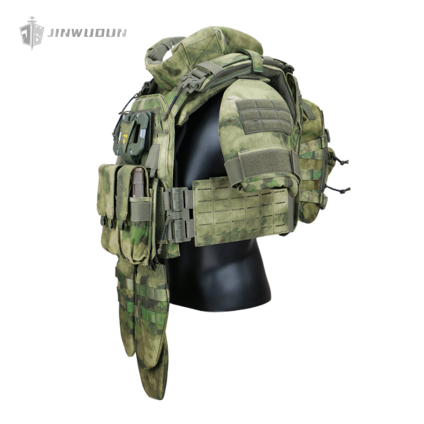 Fully protective tactical body armor - US NIJ standard level IV , modular and detachable