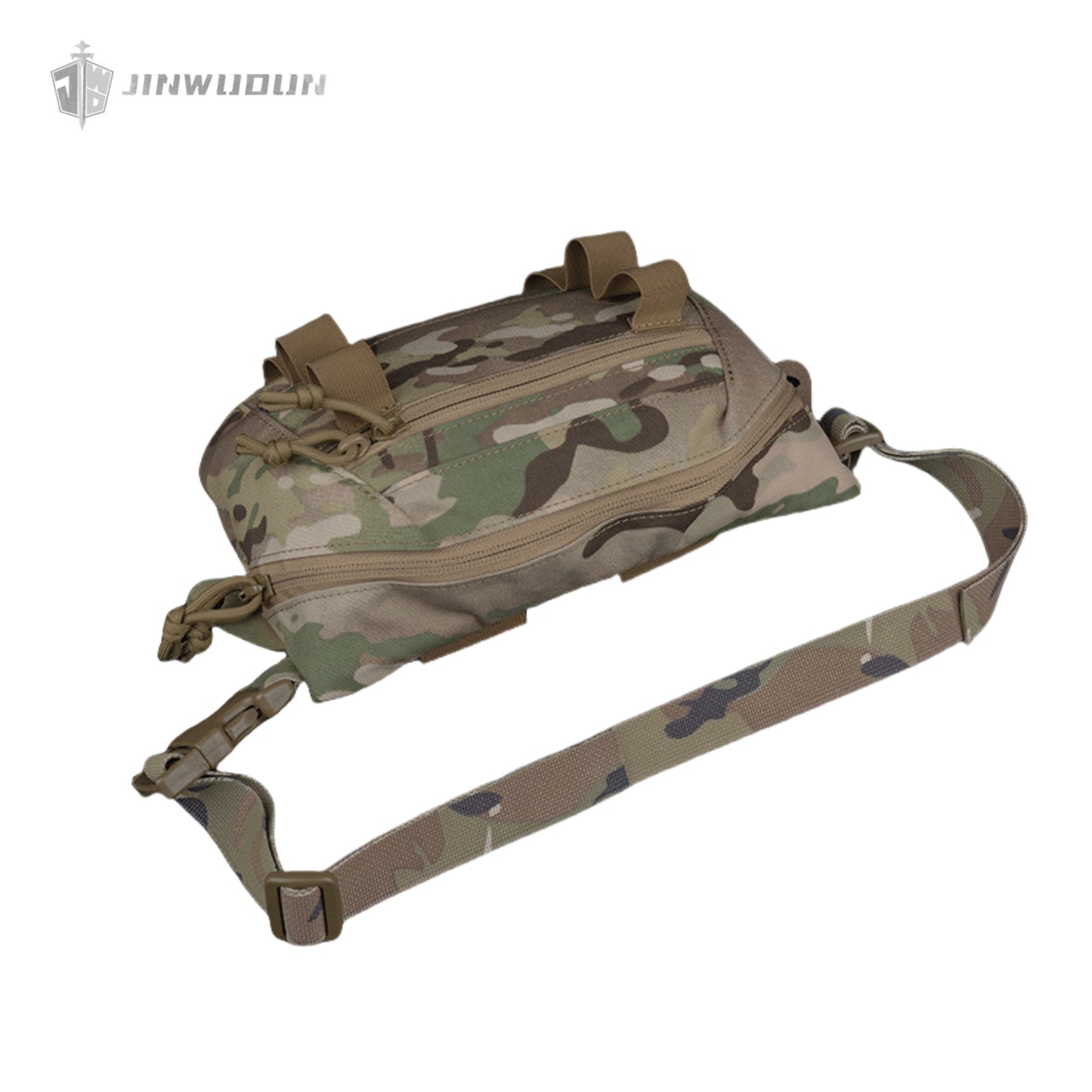 Large multi-purpose tactical underbody bag with velcro and elastic straps
