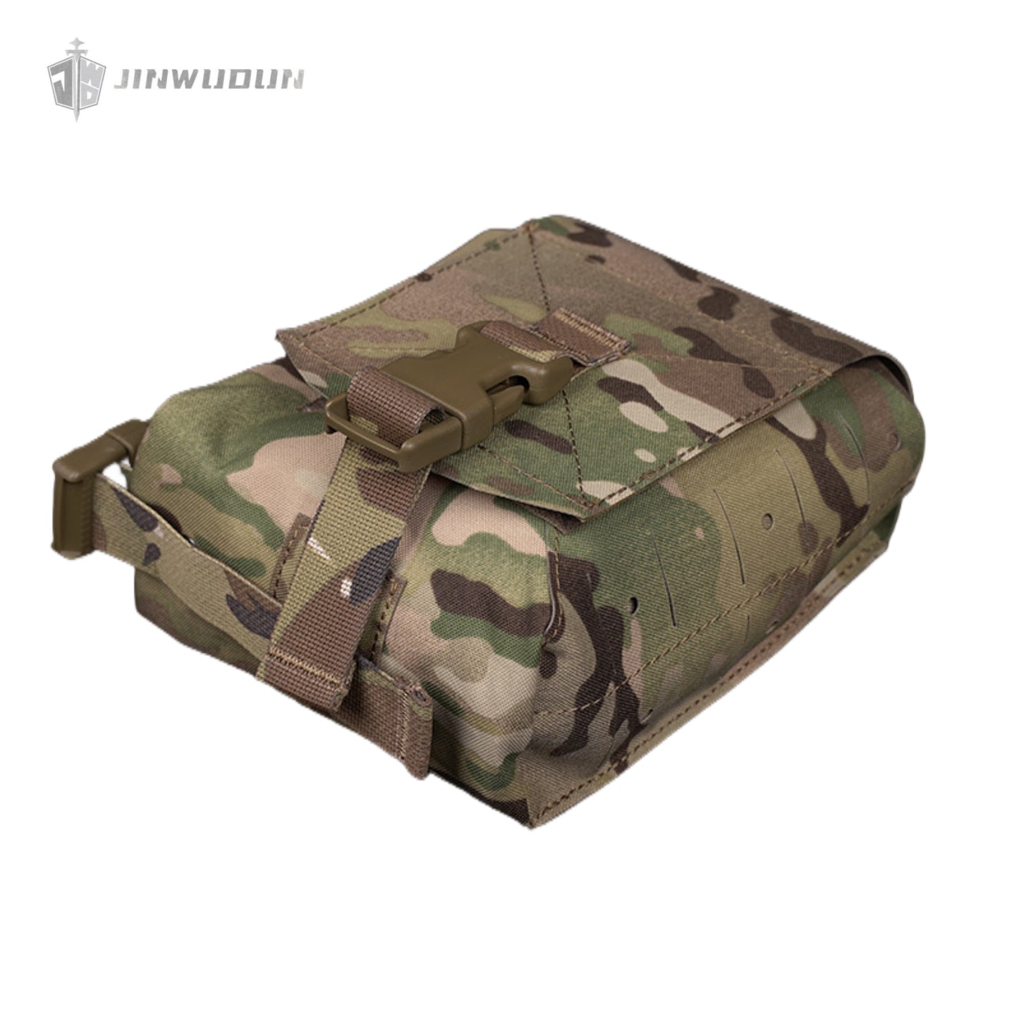 Tactical vest chest molle expansion pack, radio side bag, large multi-functional auxiliary bag