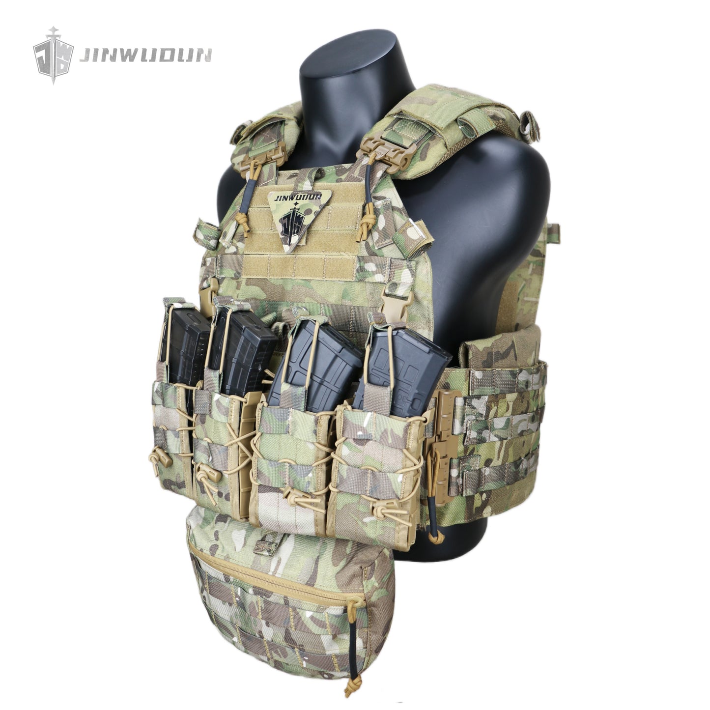 NIJ IV Level Large Waist Tactical Quick Release Vest OEM Imitation 1000D Polyester Fabric Vest
